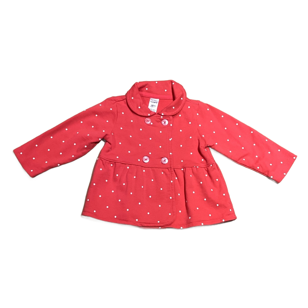 12-18 Girls Carter's Salmon Jacket w/Polka Dots