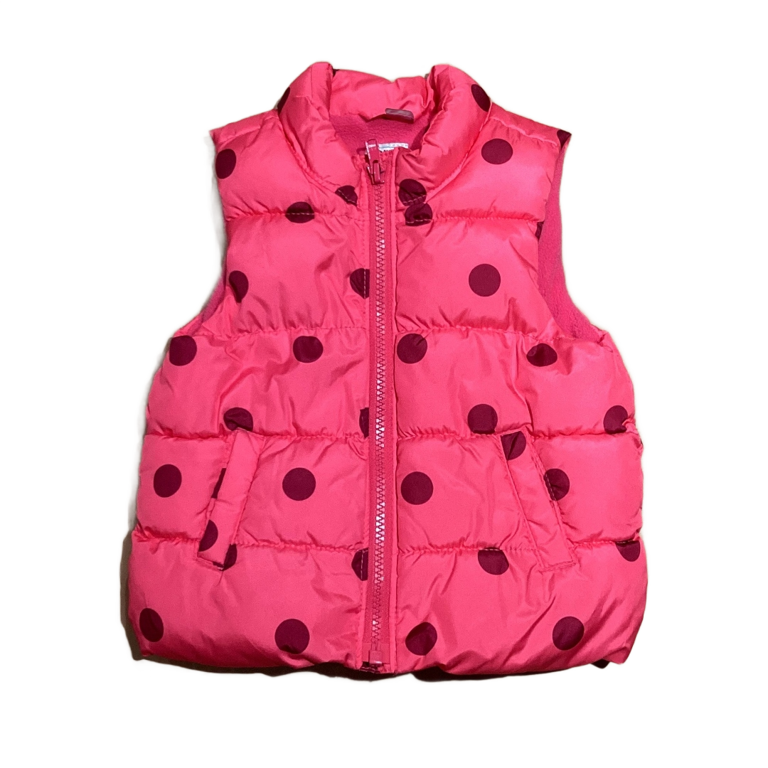 12-18 Girls Old Navy Hot Pink w/Purple Polka Dots Vest