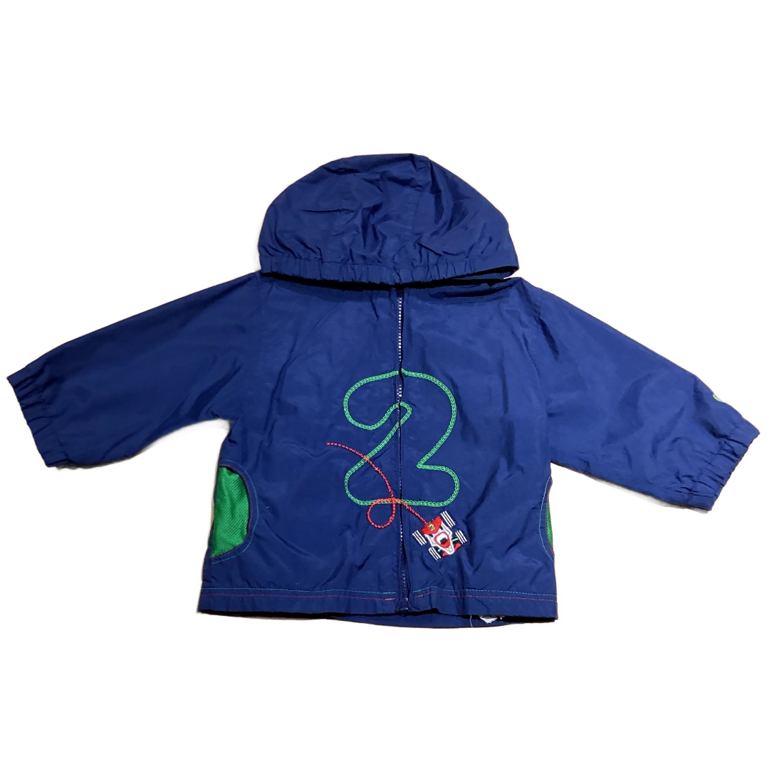 12-18 Boys Carter's Navy Blue Rain Coat w/ No. 2