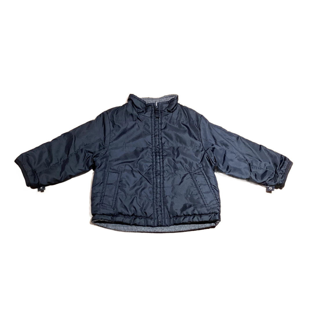 12-18 Boys Black Lined Nylon Coat