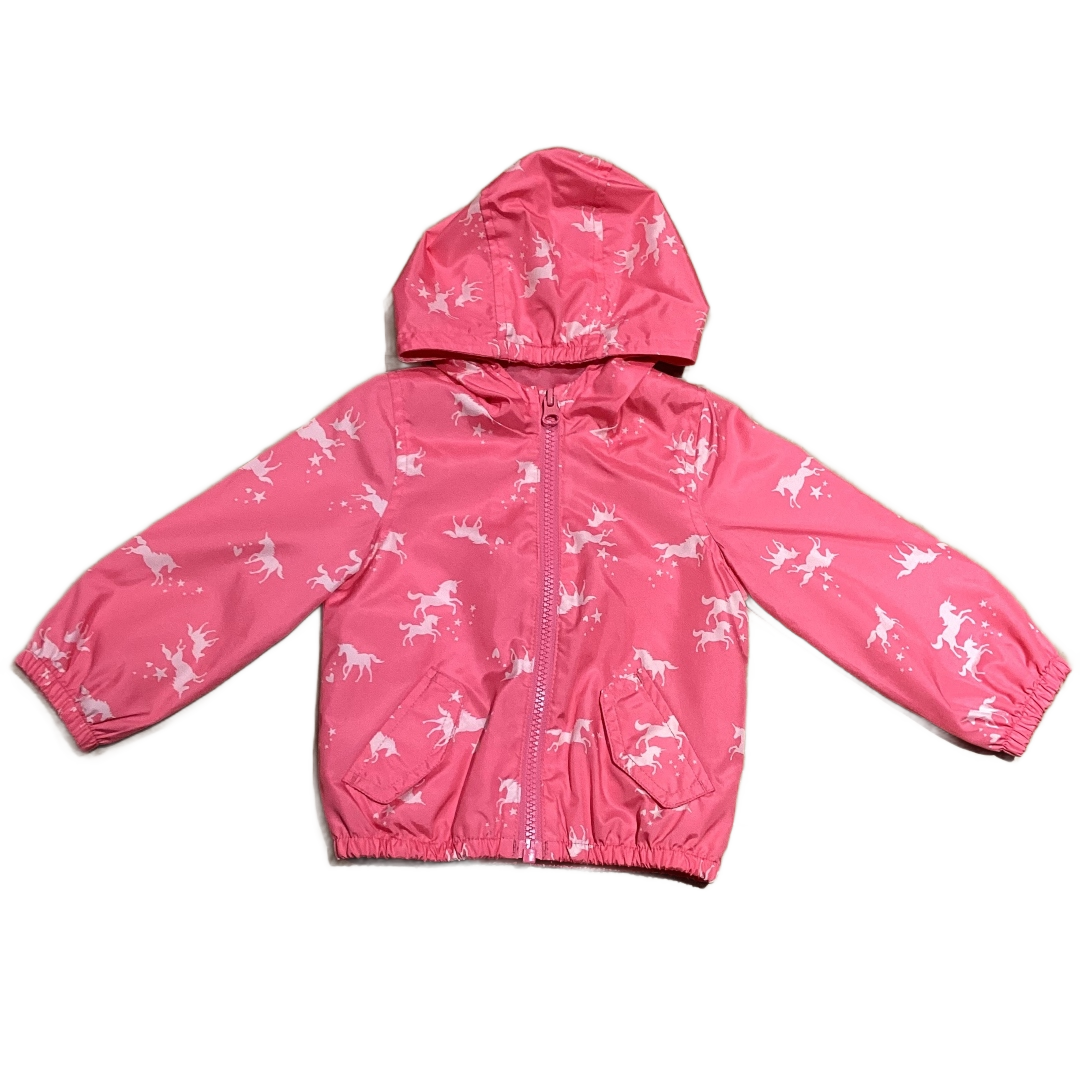 9-12 Girls Carter's Pink Unicorn Rain Coat
