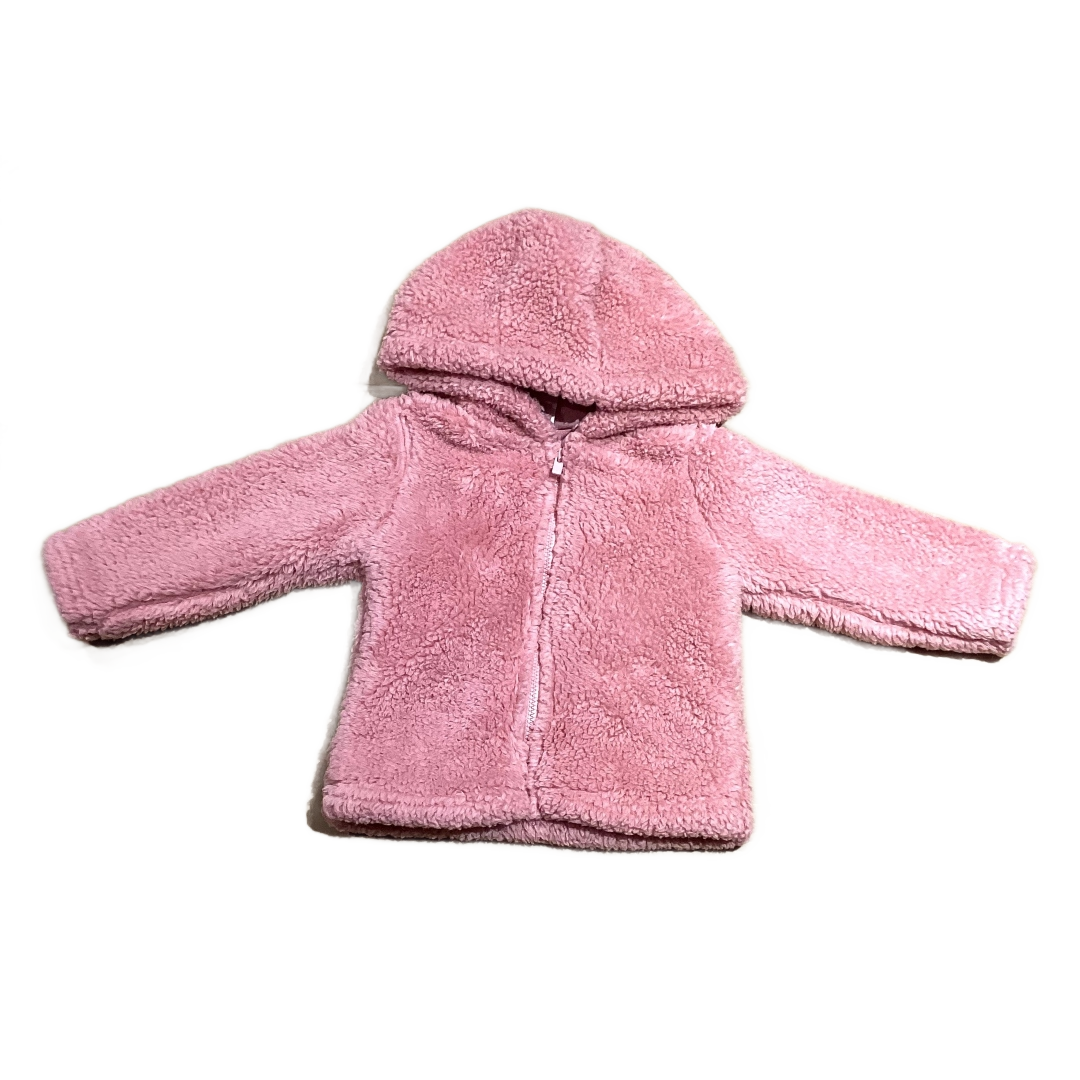 9-12 Girls Just One You Dusty Pink Sherpa Jacket