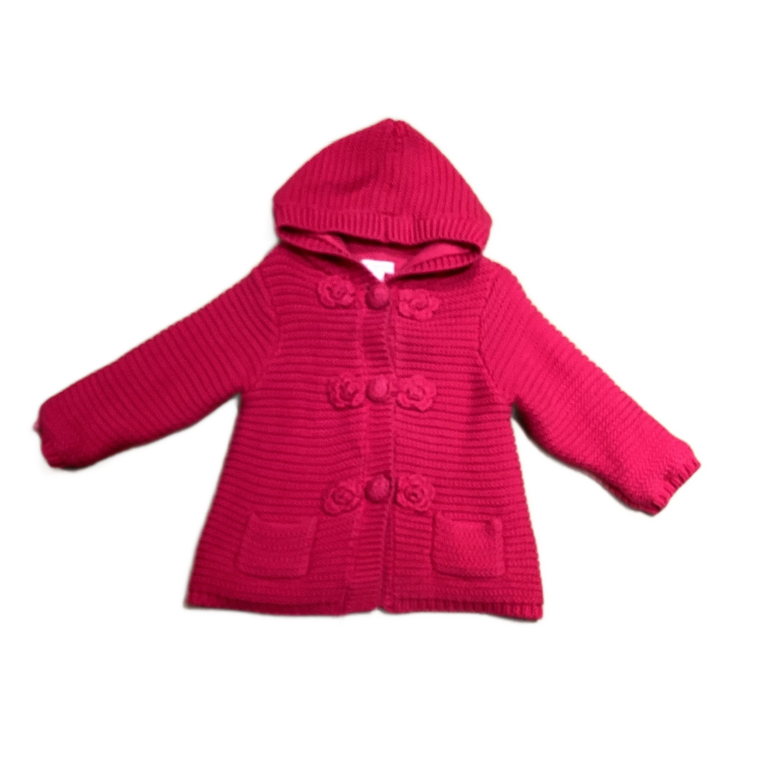 9-12 Girls First Impressions Hot Pink Sweater Jacket