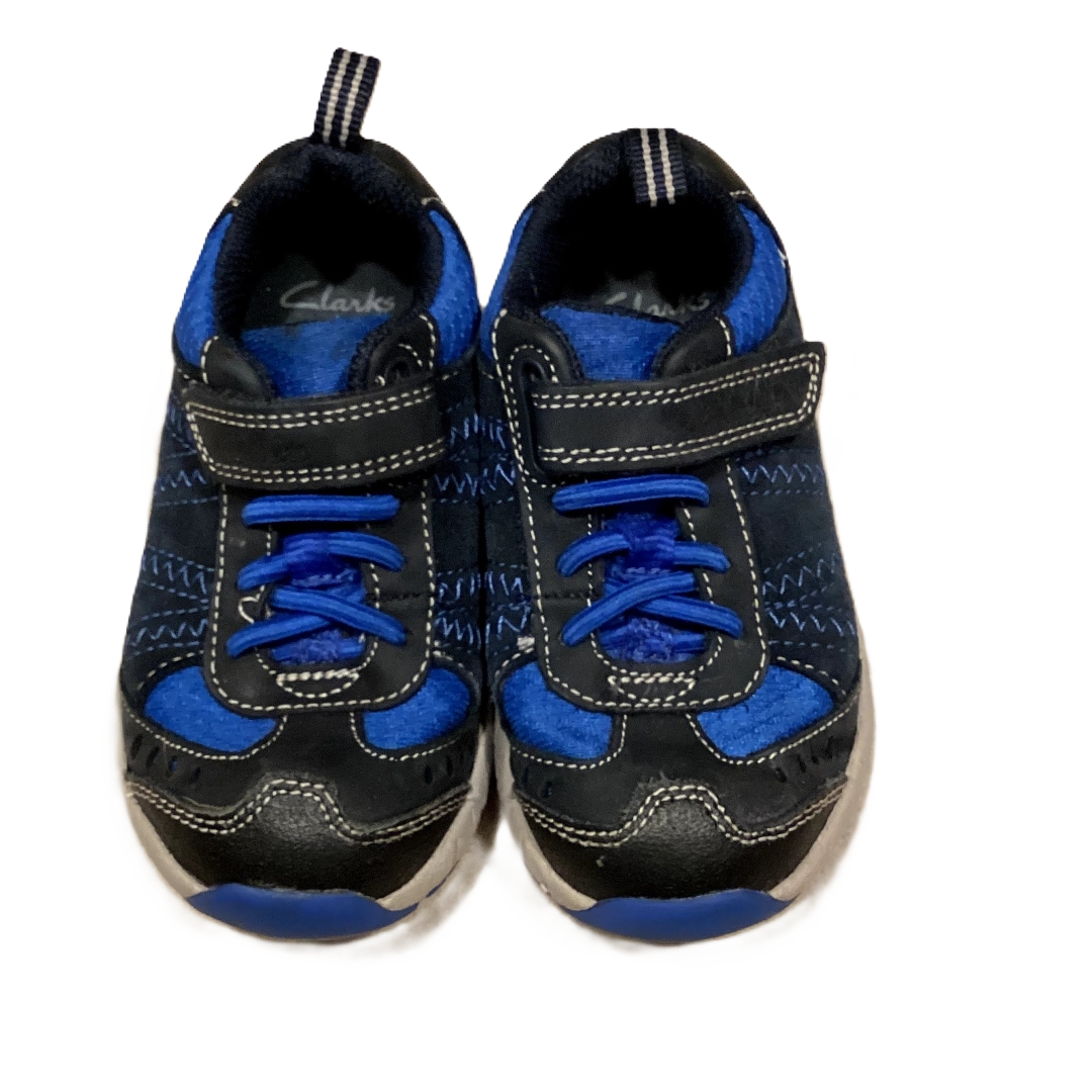 Size 8 Clarks Black and Royal Sneakers