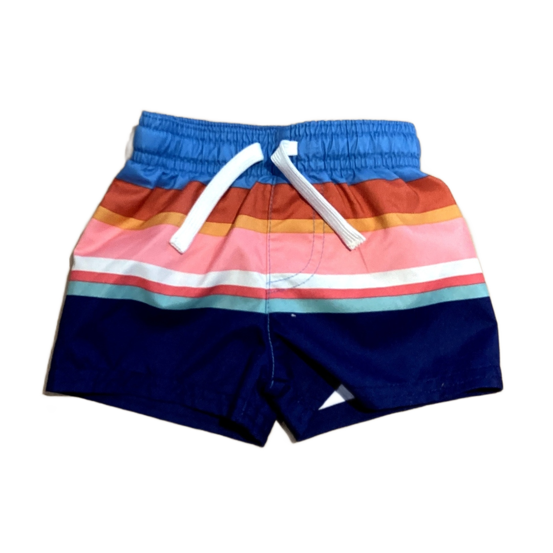 0-3 Boys Cat & Jack Multi-Colored Striped Trunks