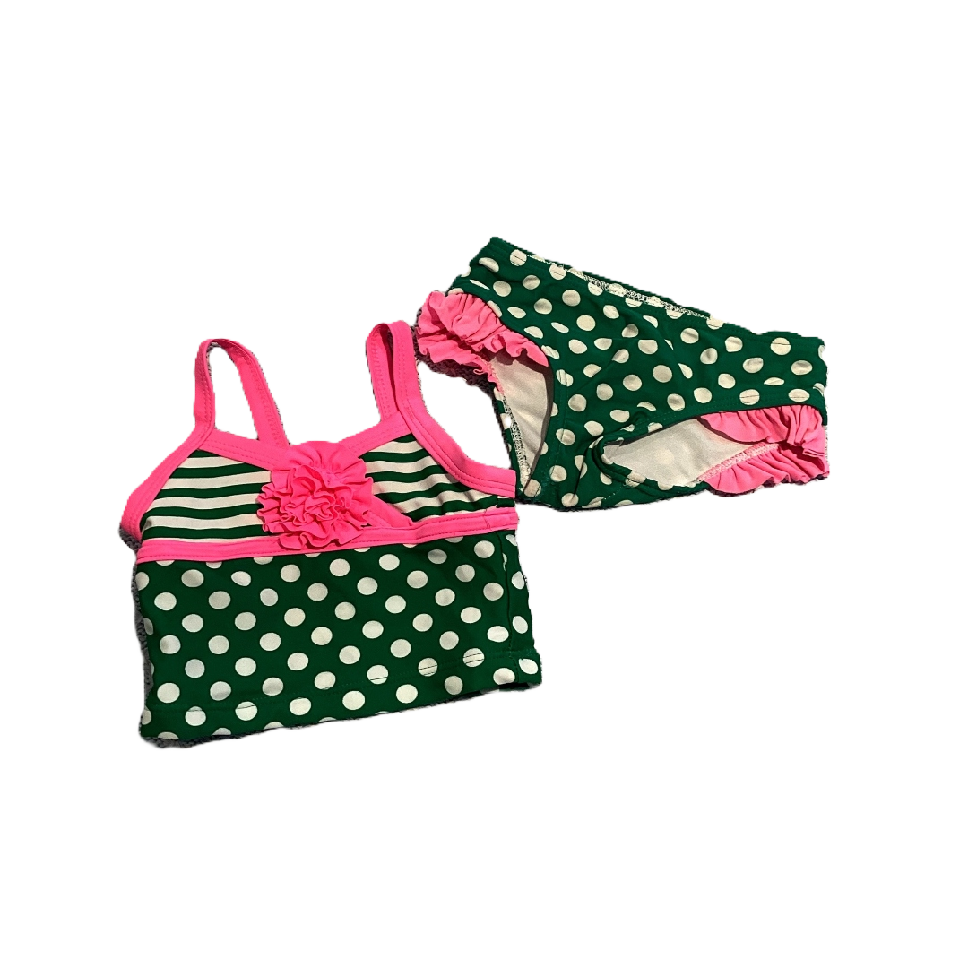 6-9 Girls Circo Kelly Green w/Polka Dots & Hot Pink Accents