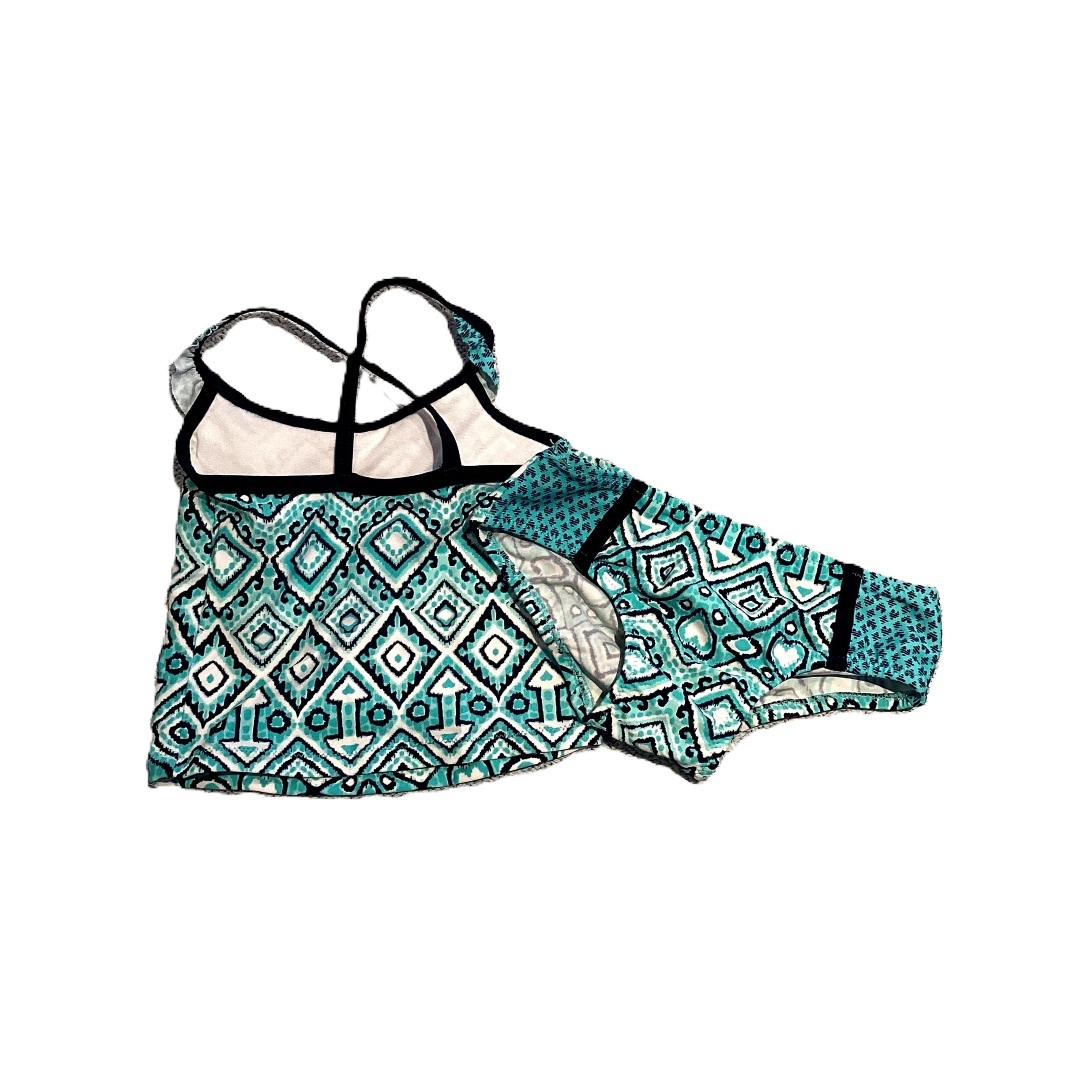 9-12 Girls Osh Kosh Turqouise/Navy Two Piece