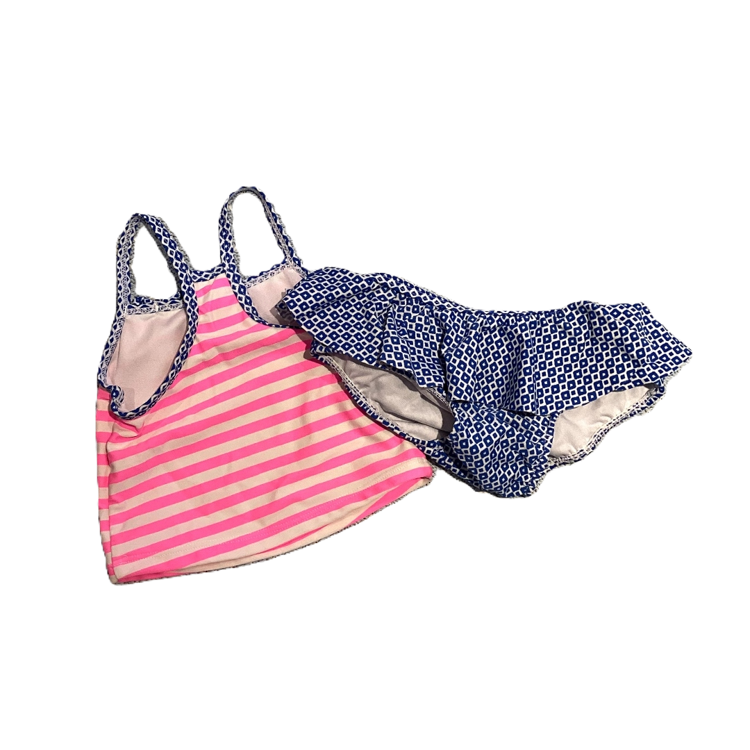 12-18 Girls Carter's Hot Pink/White/Royal Blue Two Piece