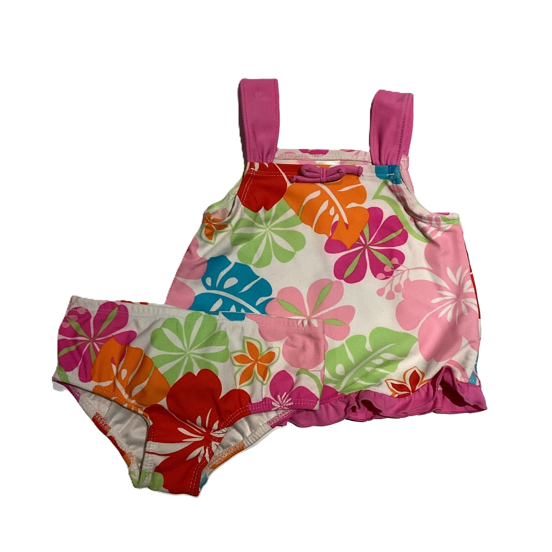9-12 Girls Carter's Two Piece w/Tropical Flowers