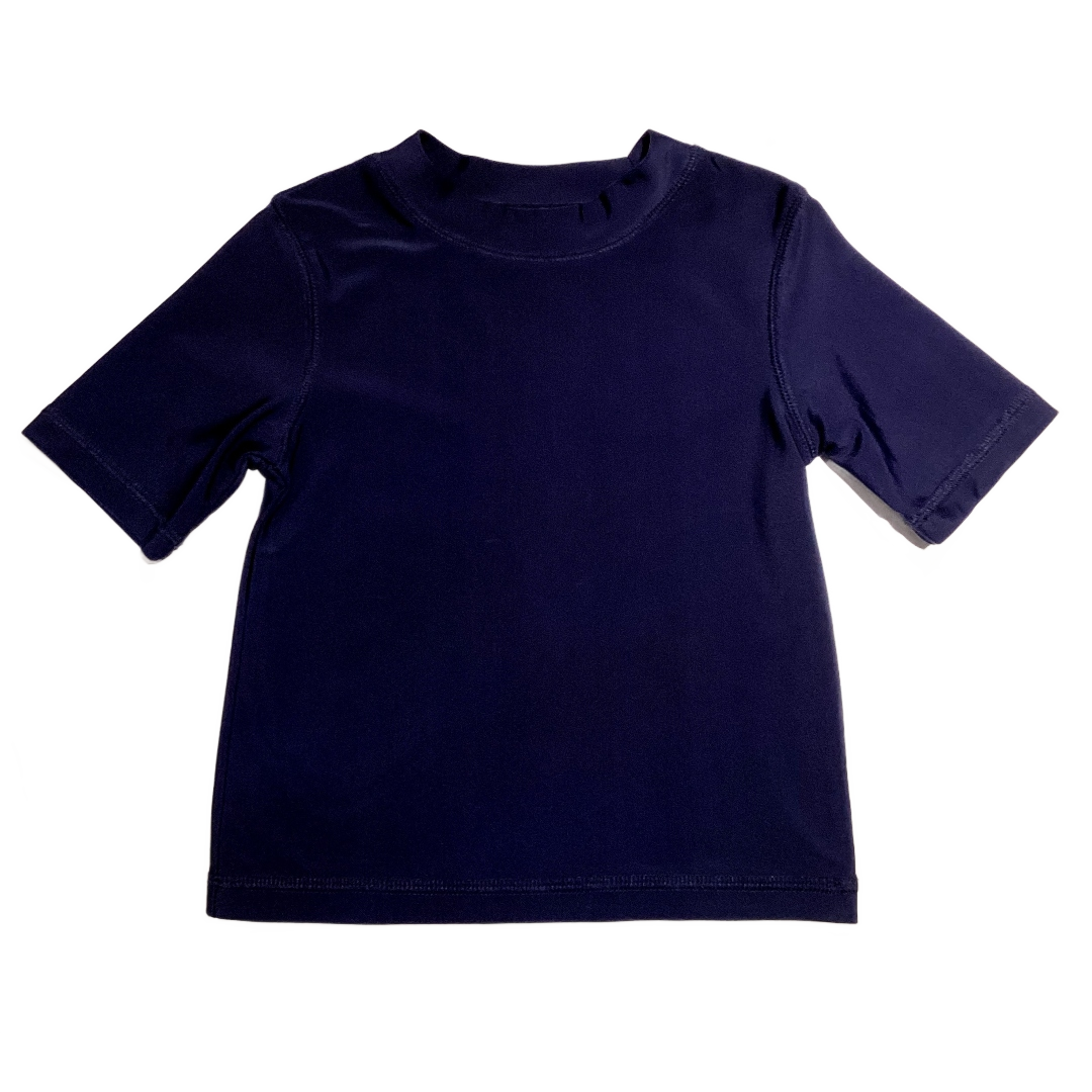 2T Boys Okie Dokie Navy Blue Swim Shirt
