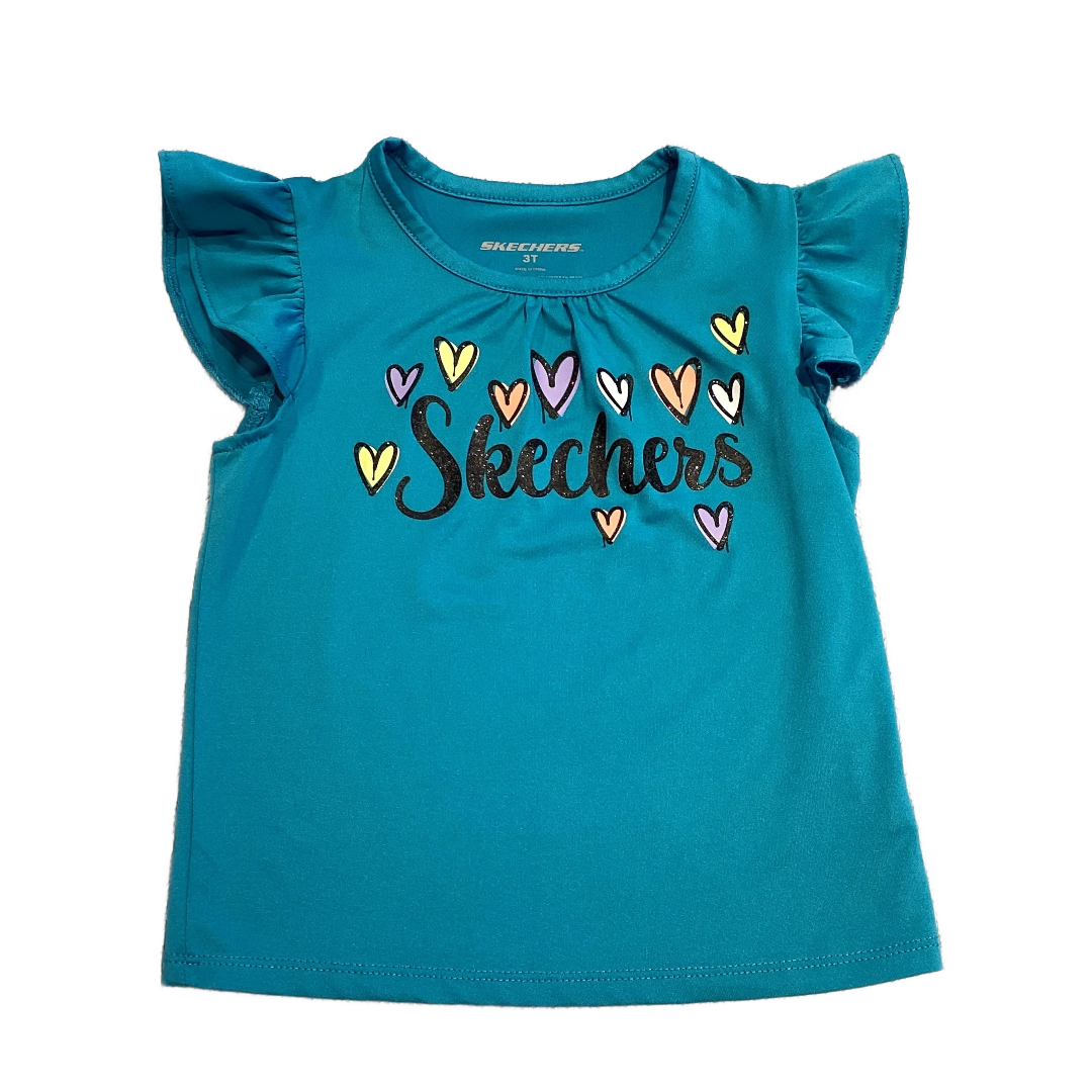 3T Girls Skechers Dark Teal Shirt
