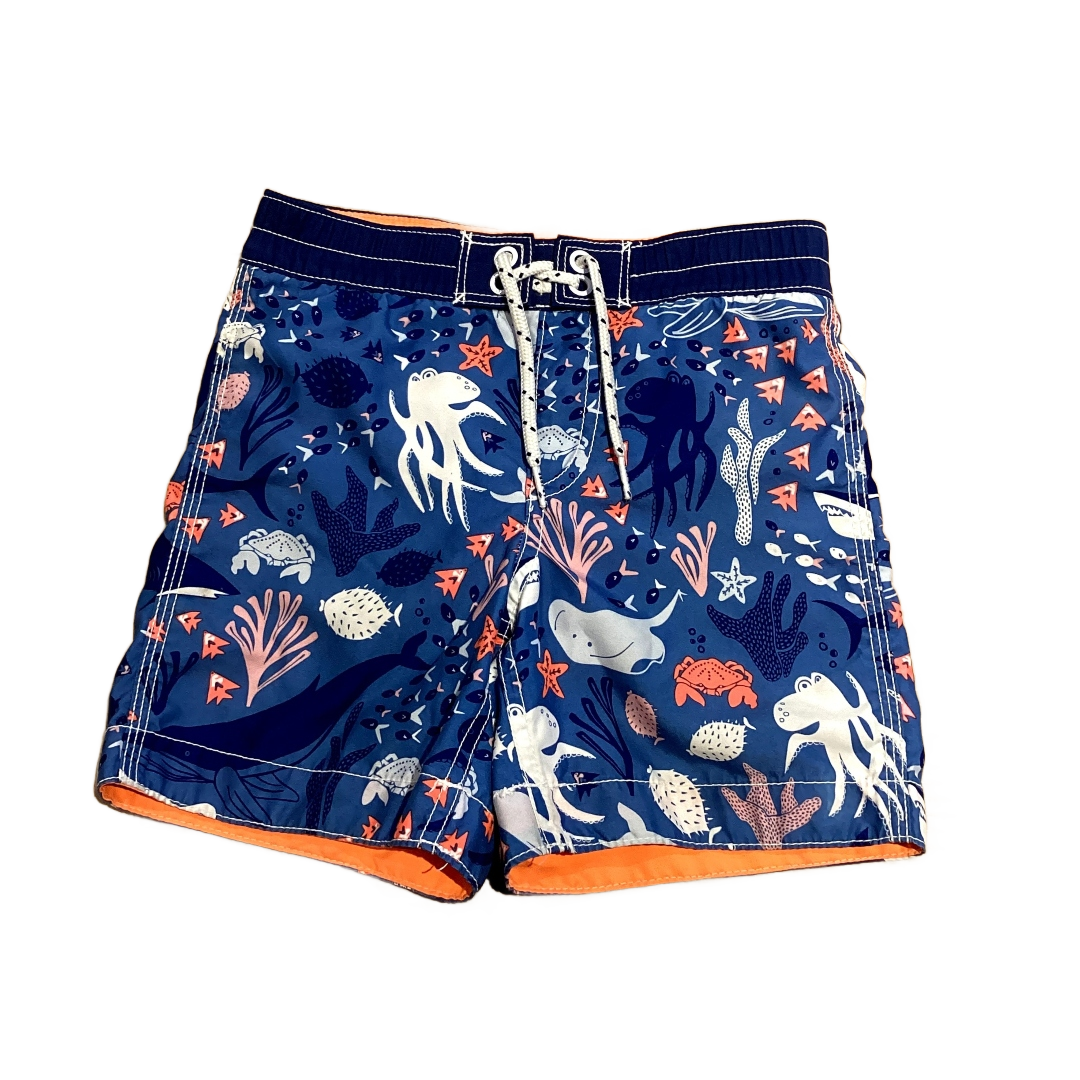 3T Boys Baby Gap Blue Swim Trunks w/Sea Creatures