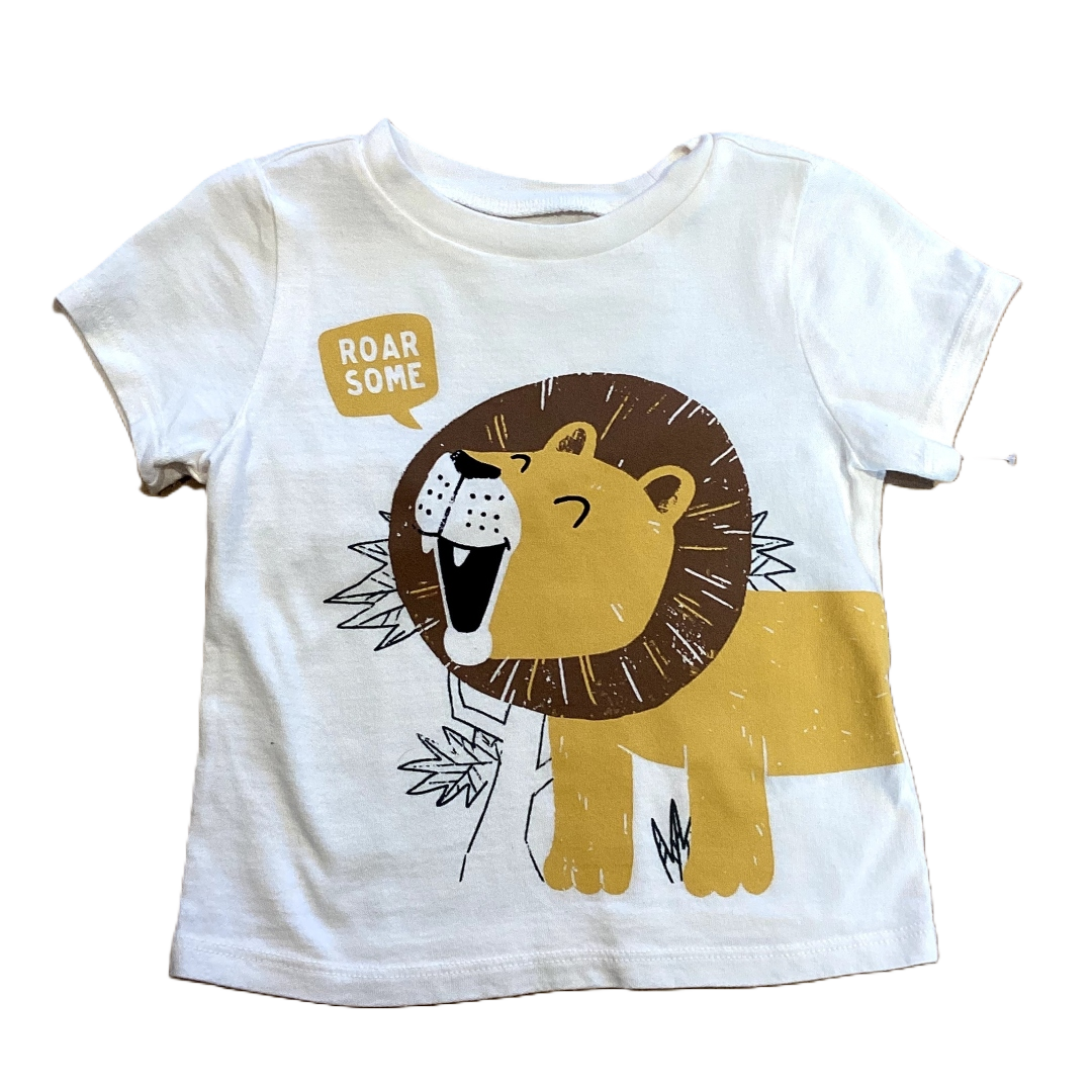 6-12 Boys Old Navy Ivory Roarsome T-Shirt with Lion