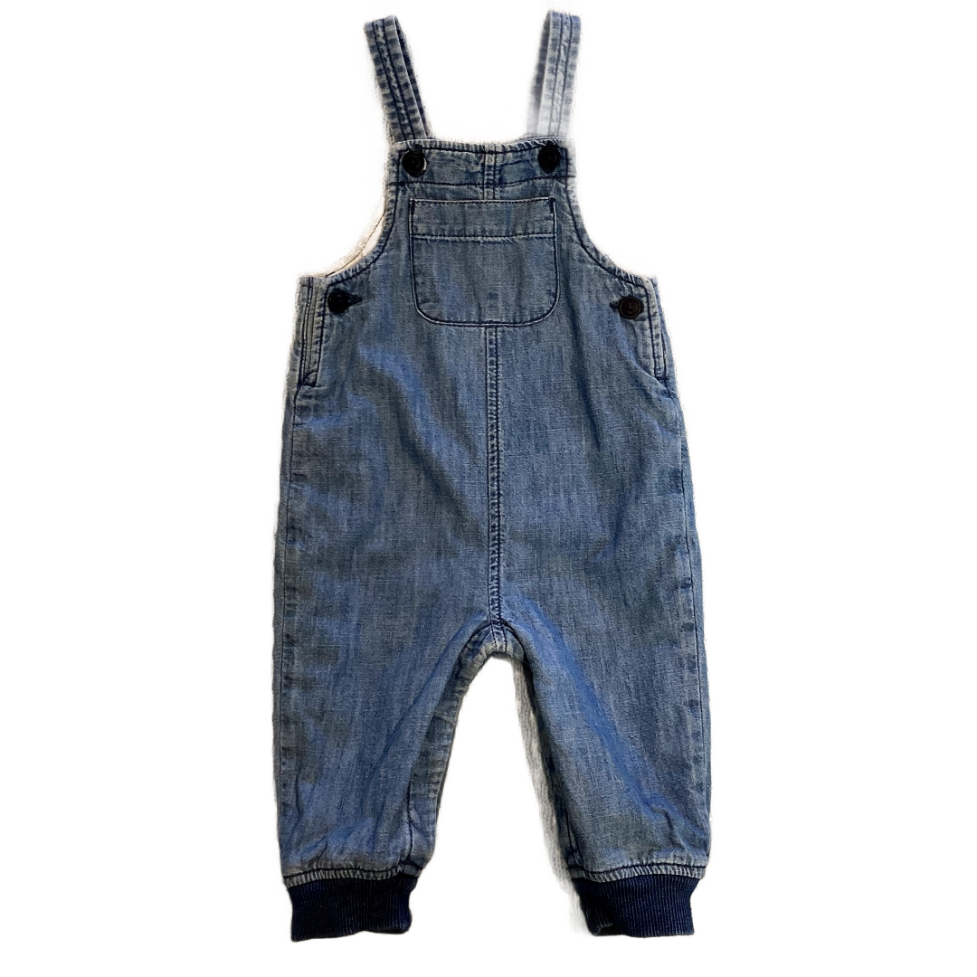 6-12 Girls Gap Denim Lined Jegging Overalls