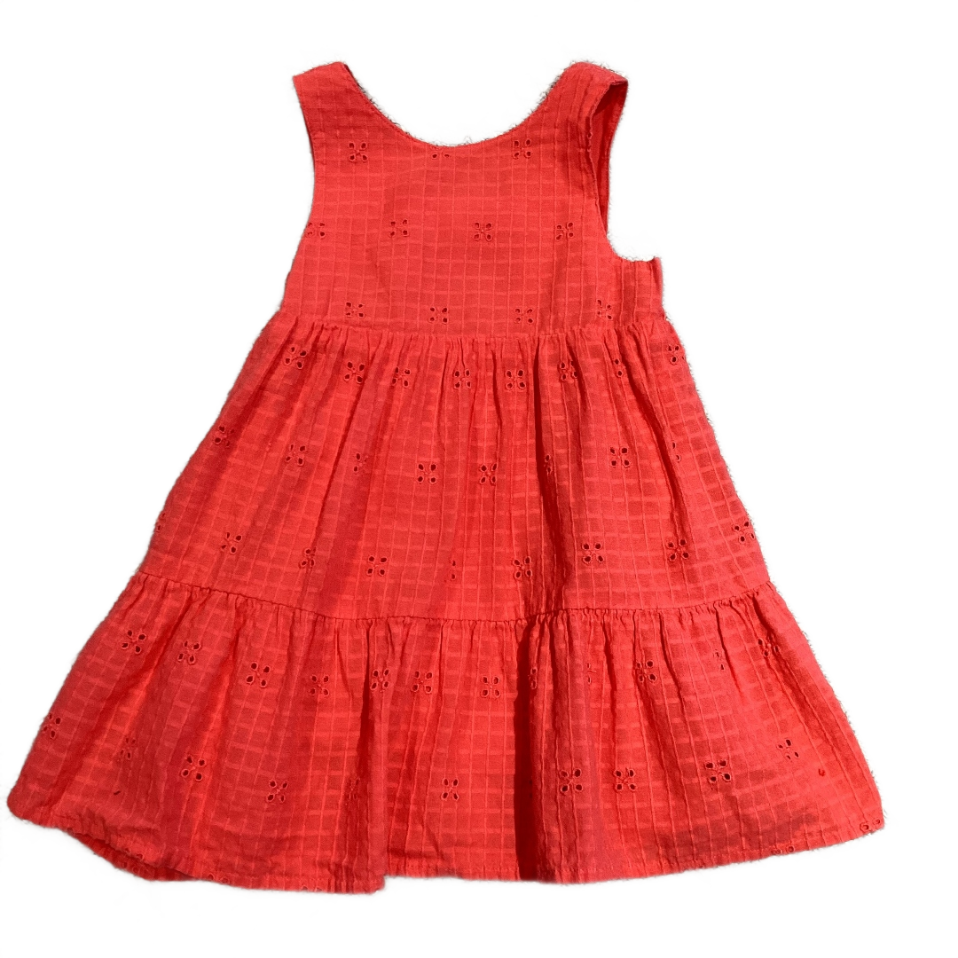 2T Girls Cat & Jack Coral Eyelet Sundress w/Peekaboo Back