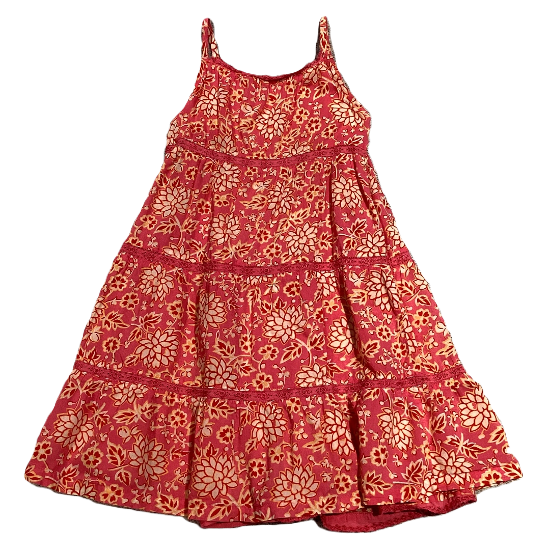 2T Girls Old Navy Dark Pink/Red Floral Maxi Dress