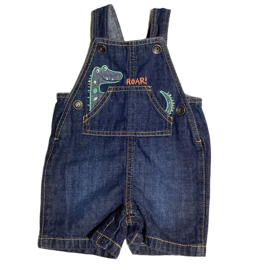 0-3 Boys The Children's Place Denim Roar Overall Shorts