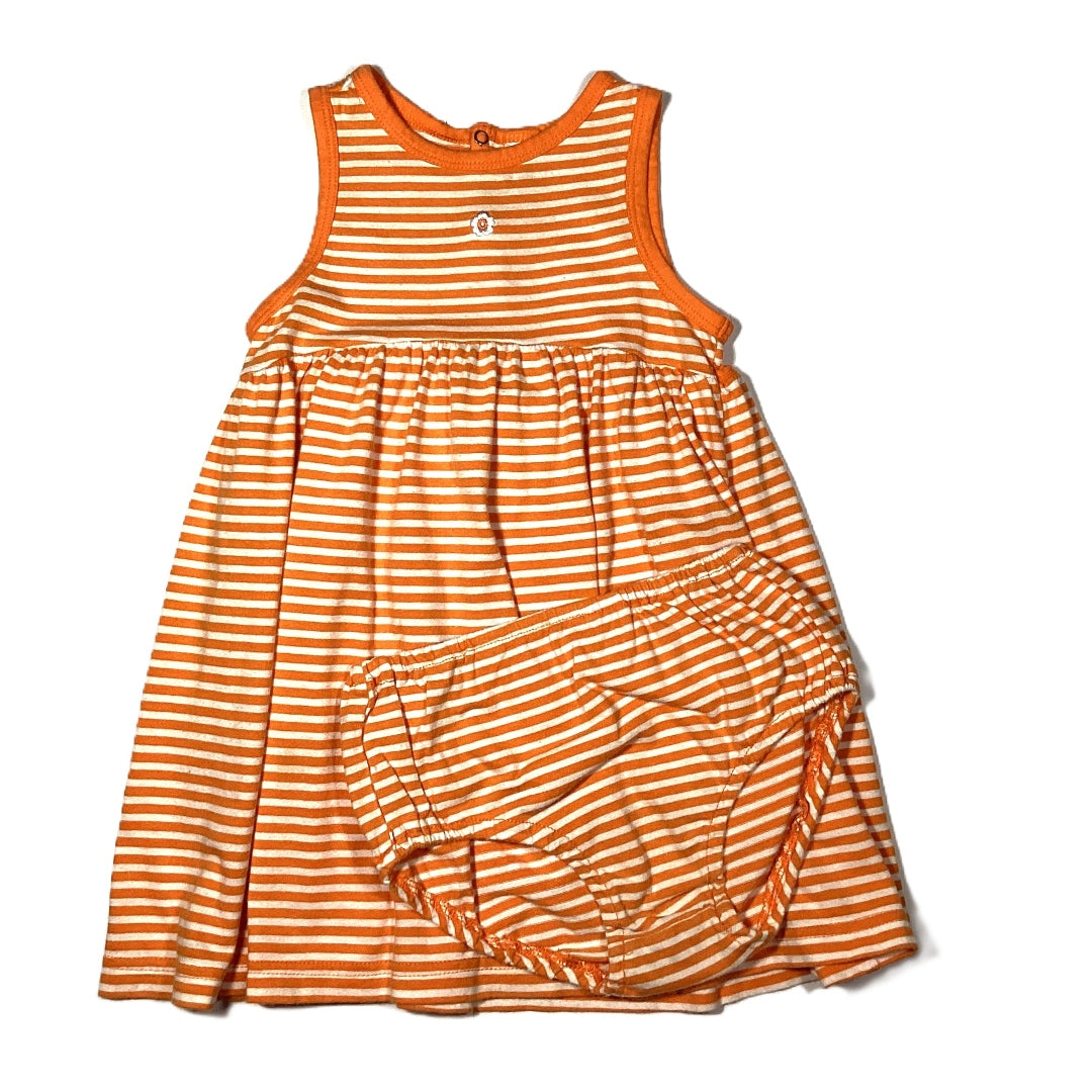 12-18 Girls The Children's Place Orange/White Stripe Dress