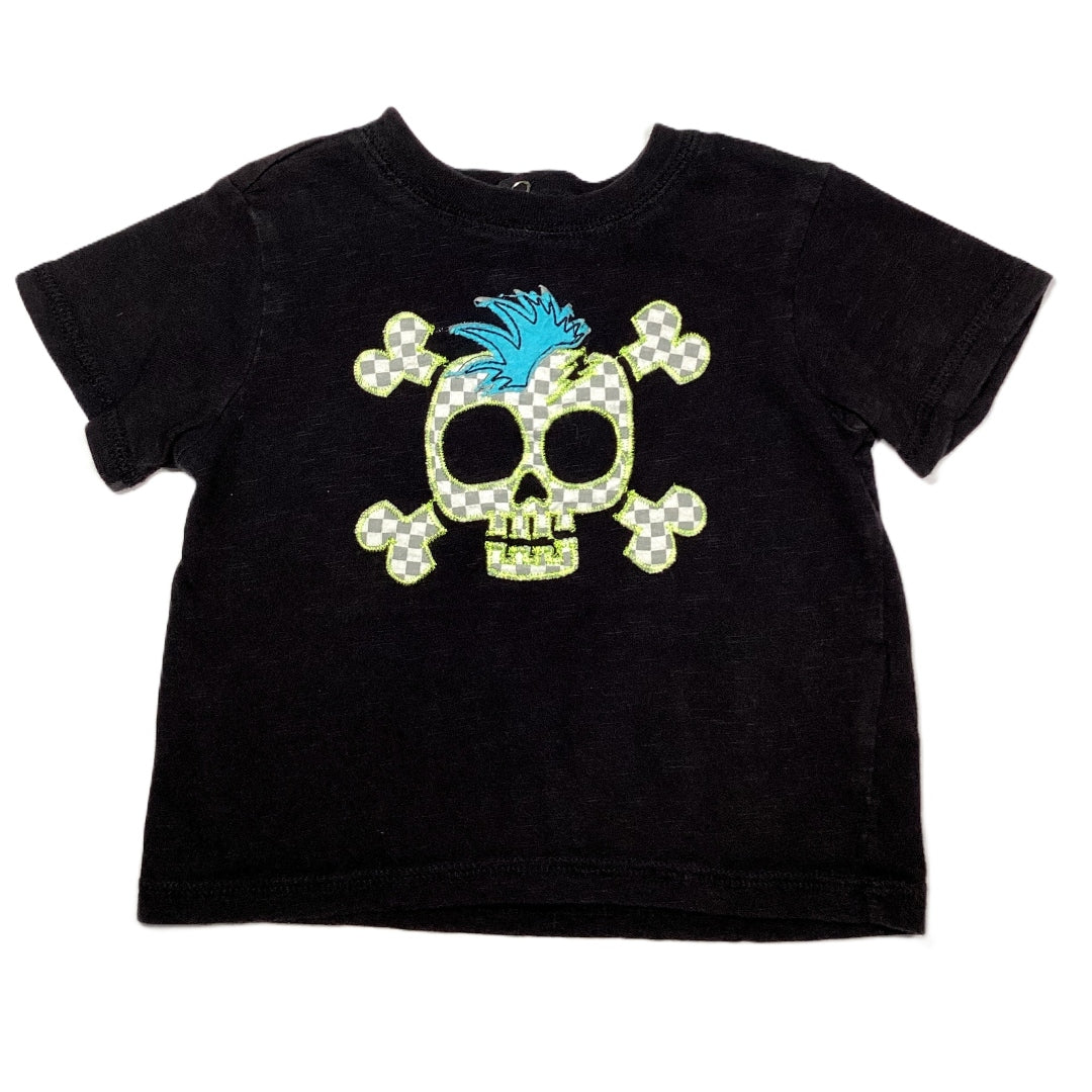 12-18 Boys Wonder Kids Black Tshirt w/Skull