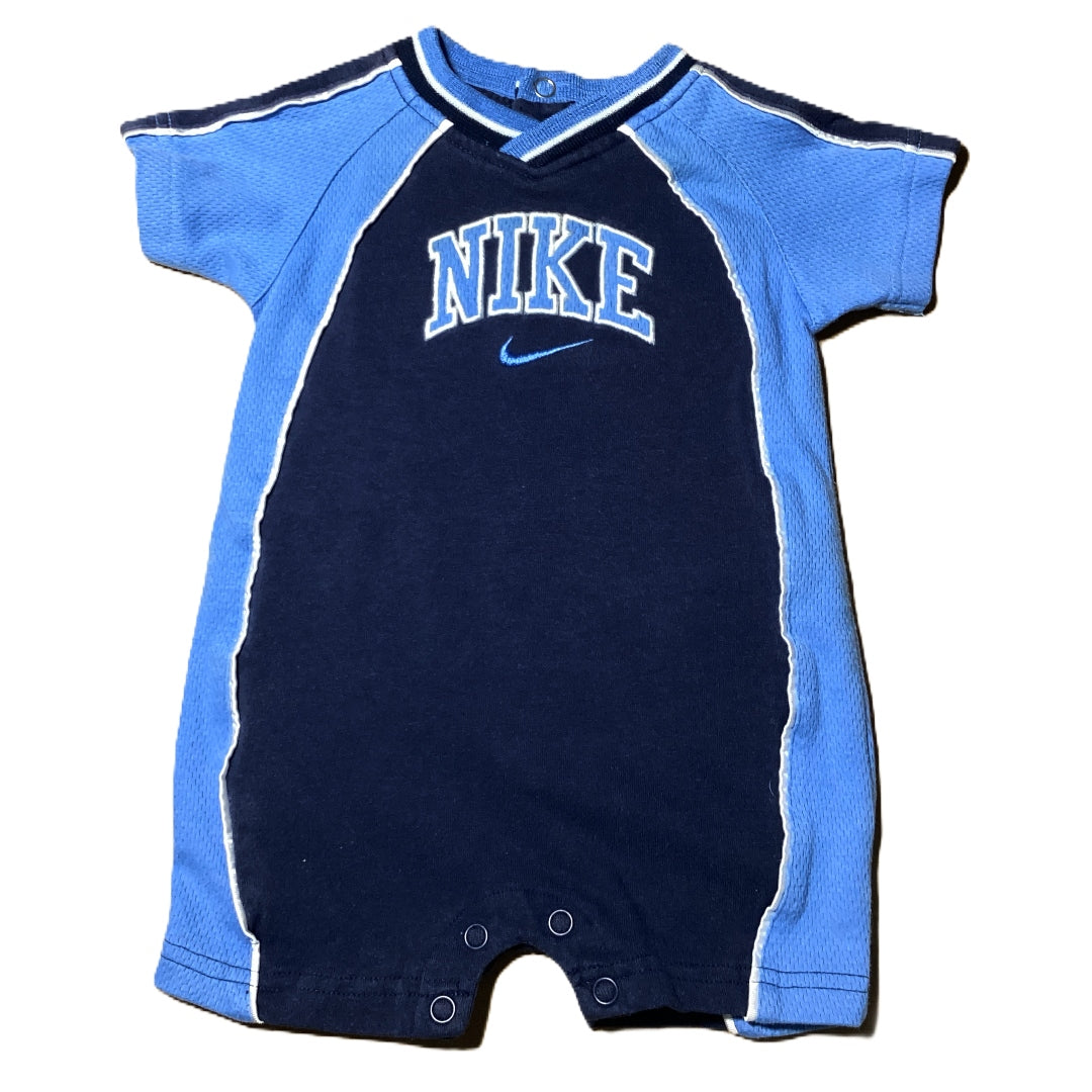 3-6 Boys Nike Blue Colorblock Romper