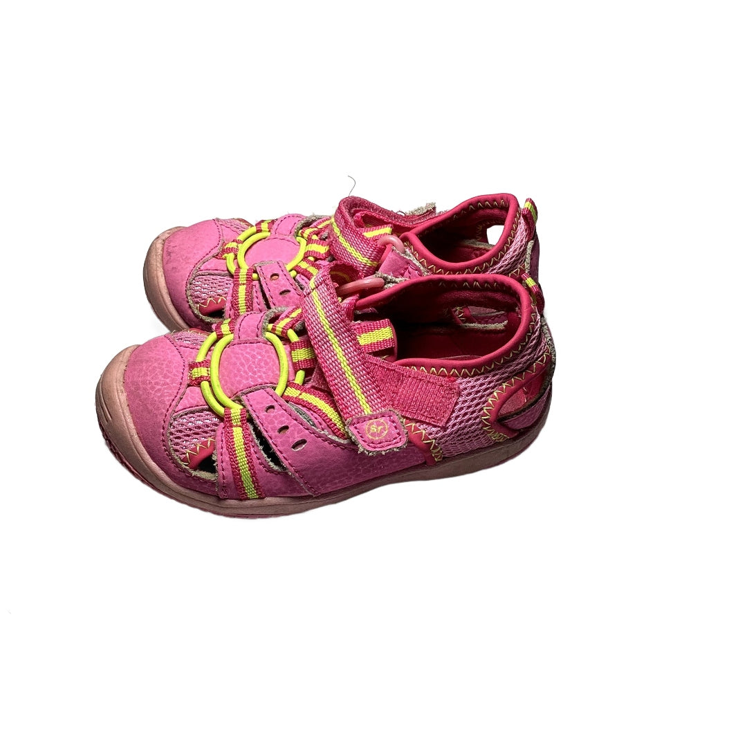 Size 6 Stride Rite Hot Pink/Yellow Sneaker