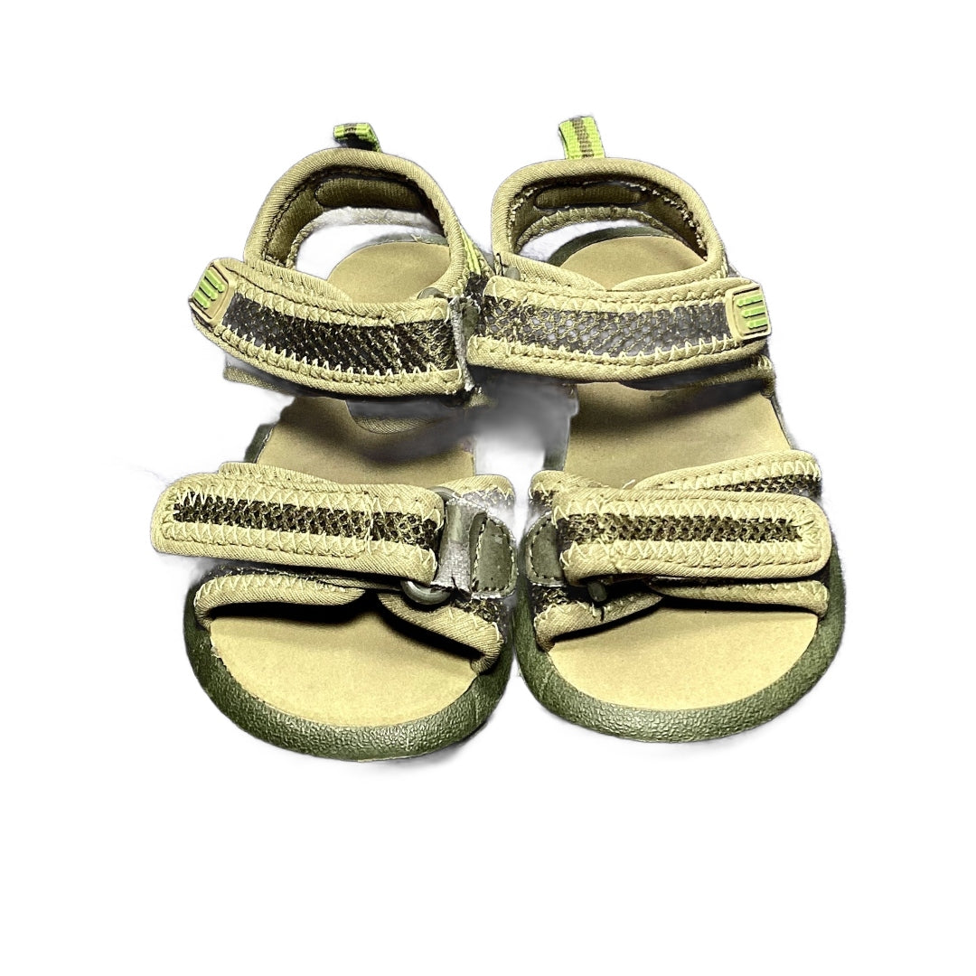 Size 5 Old Navy Olive Mesh Velcro Sandals