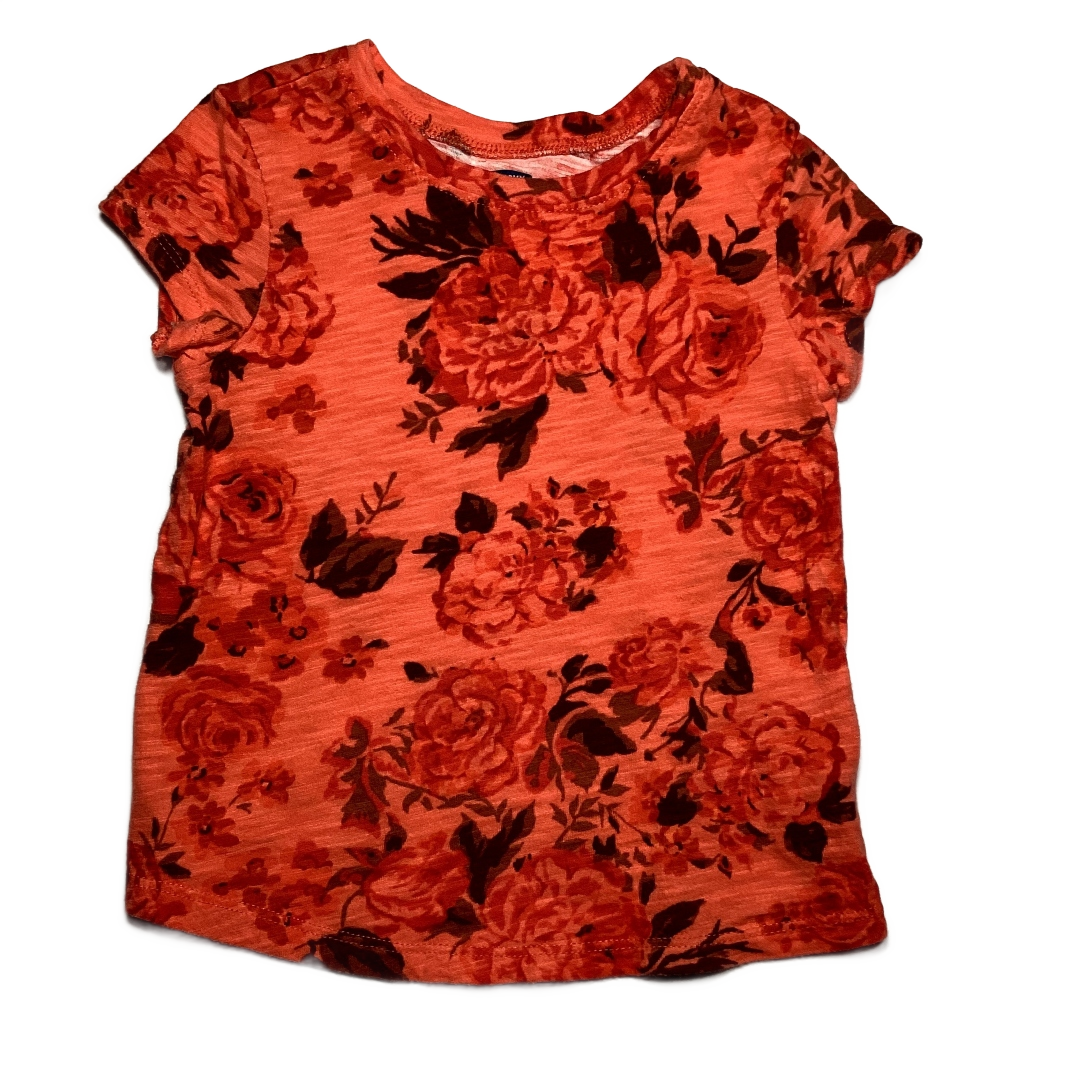 3T Girls Old Navy Dark Melon Floral Tshirt