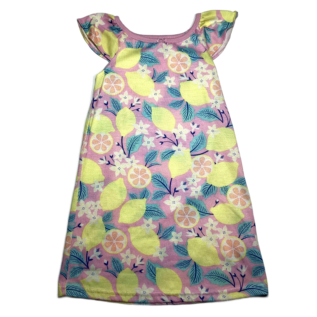 3T Girls Carter's Pink Nightgown w/Lemons