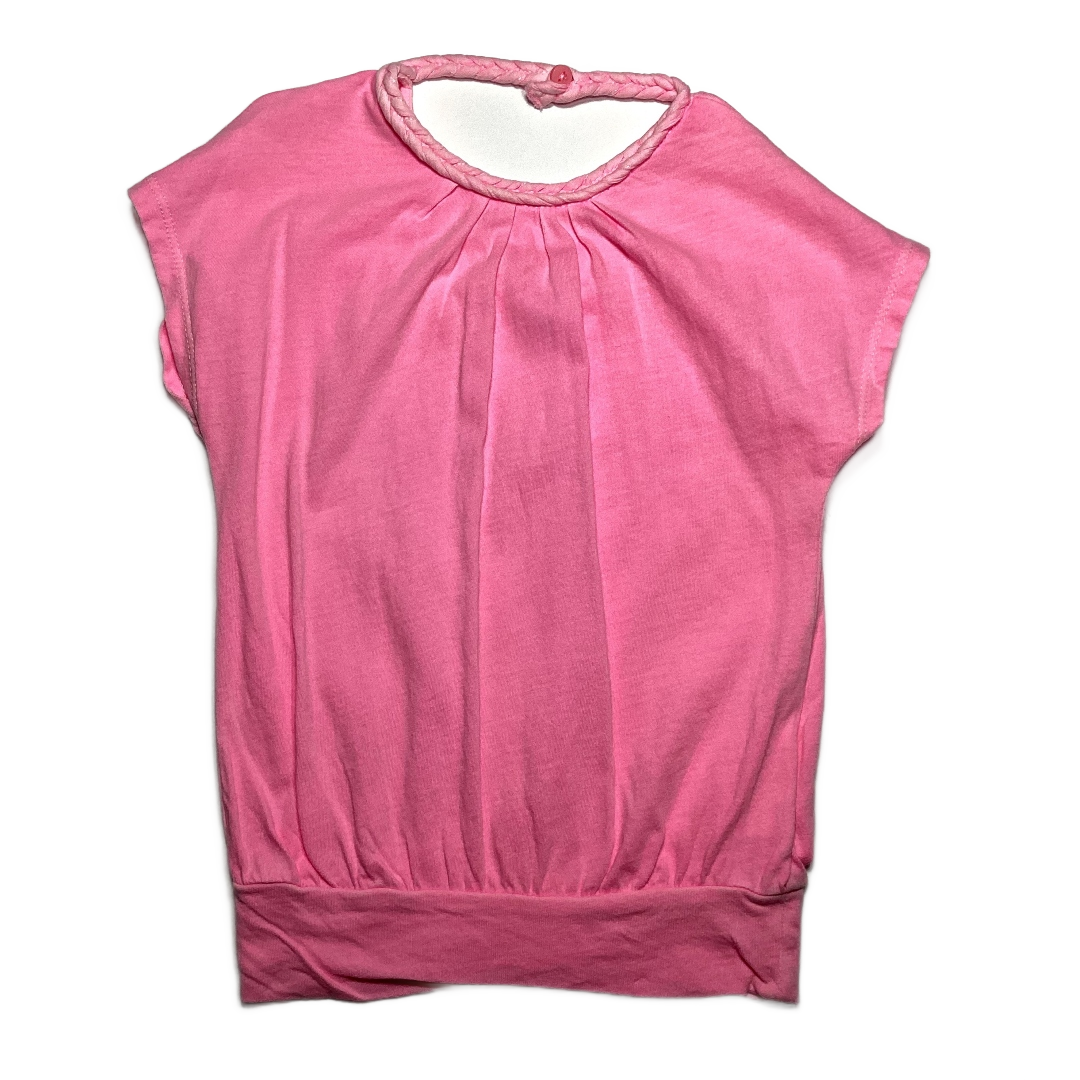 3T Girls Carter's Bright Pink Gathered Tshirt