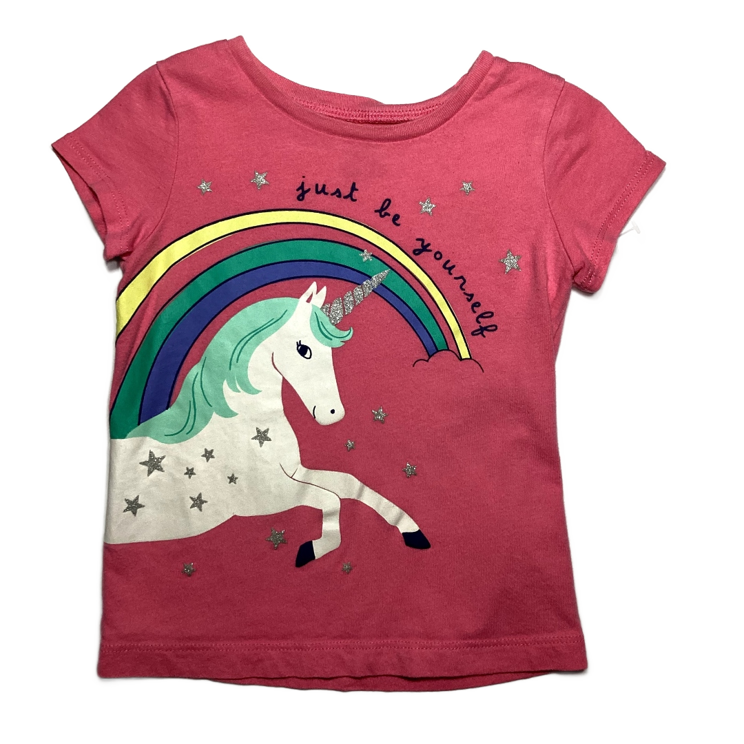 3T Girls Carter's Pink Just Be Yourself Unicorn Tshirt