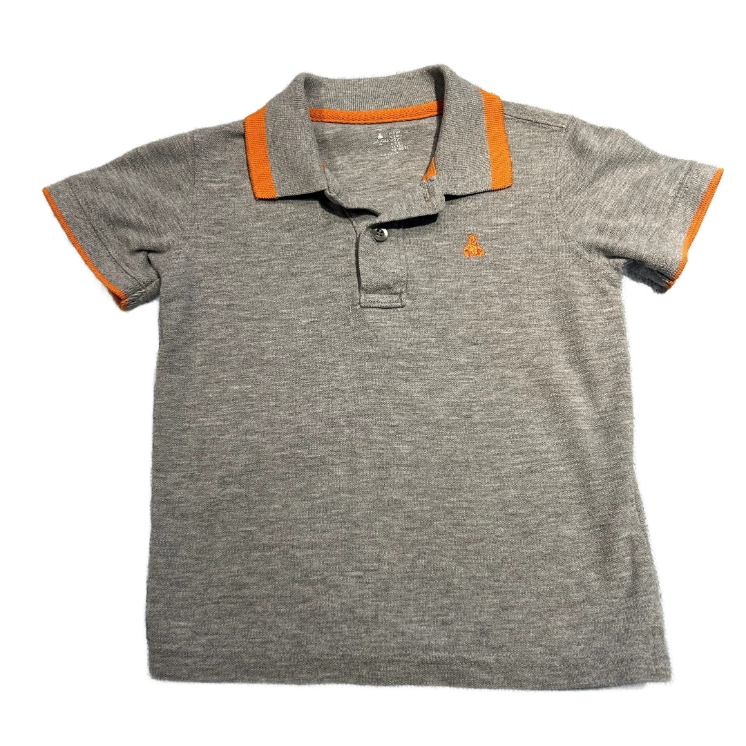 3T Boys Baby Gap Gray/Orange Polo Shirt