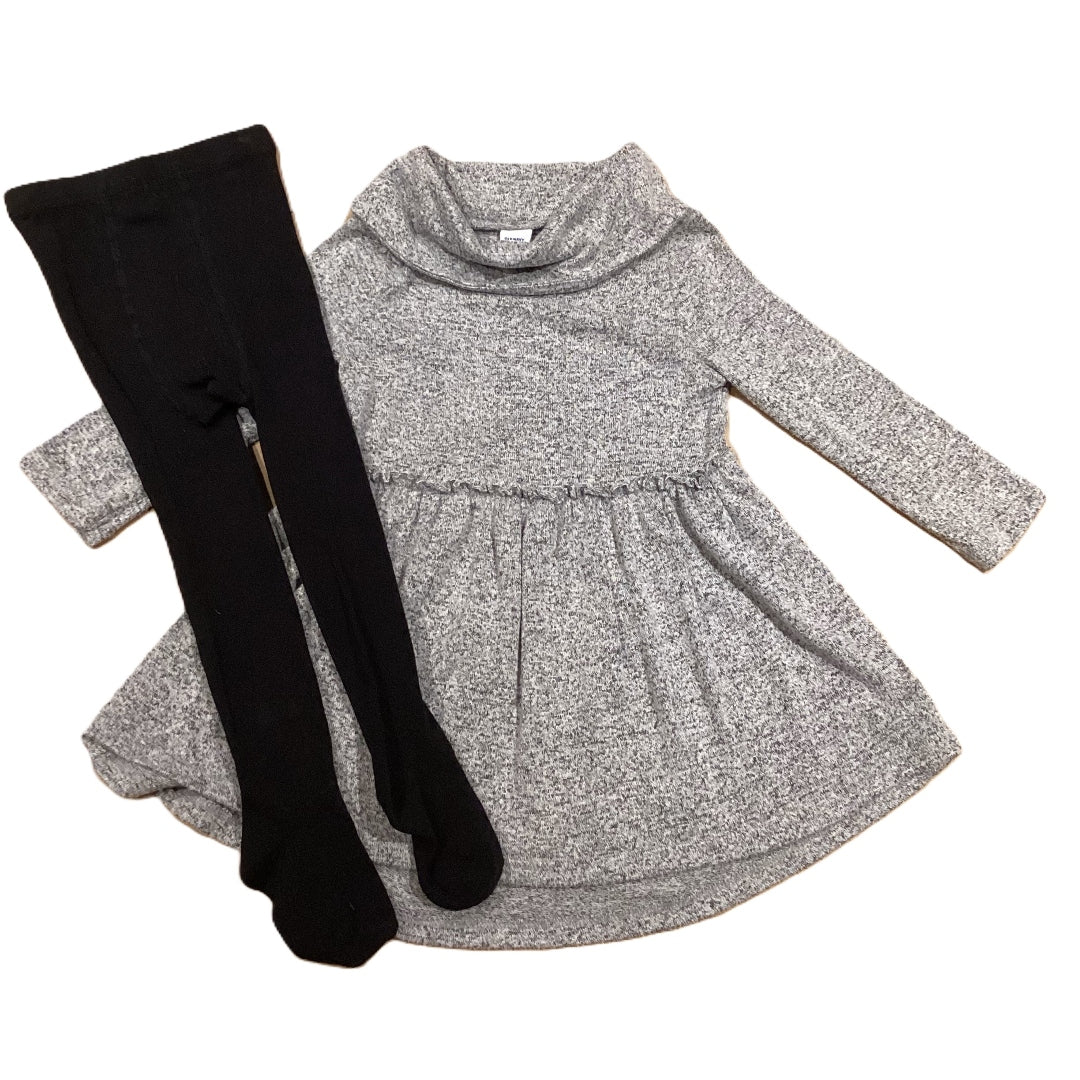 18-24 Girls Old Navy Cowlneck Dress, Tights