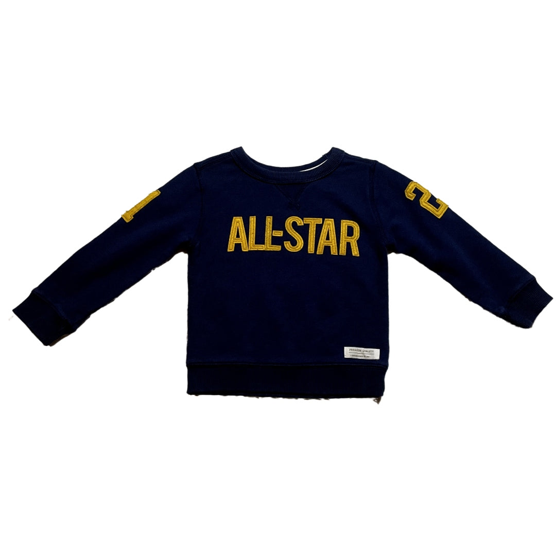 3T Boys Carter's All Star Navy Sweatshirt