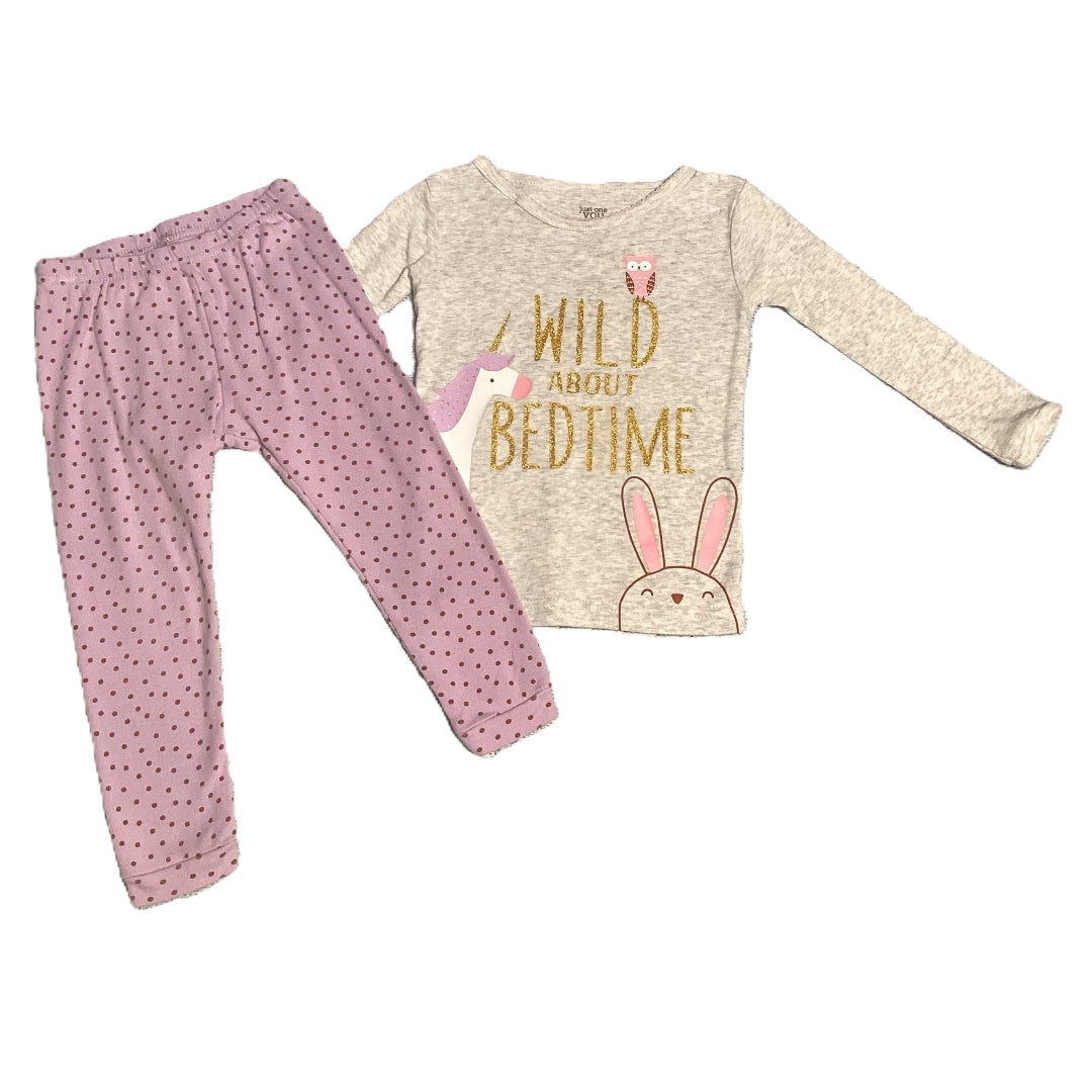 12-18 Girls Carter's Purple and Gray Wild About Bedtime Pajama Set