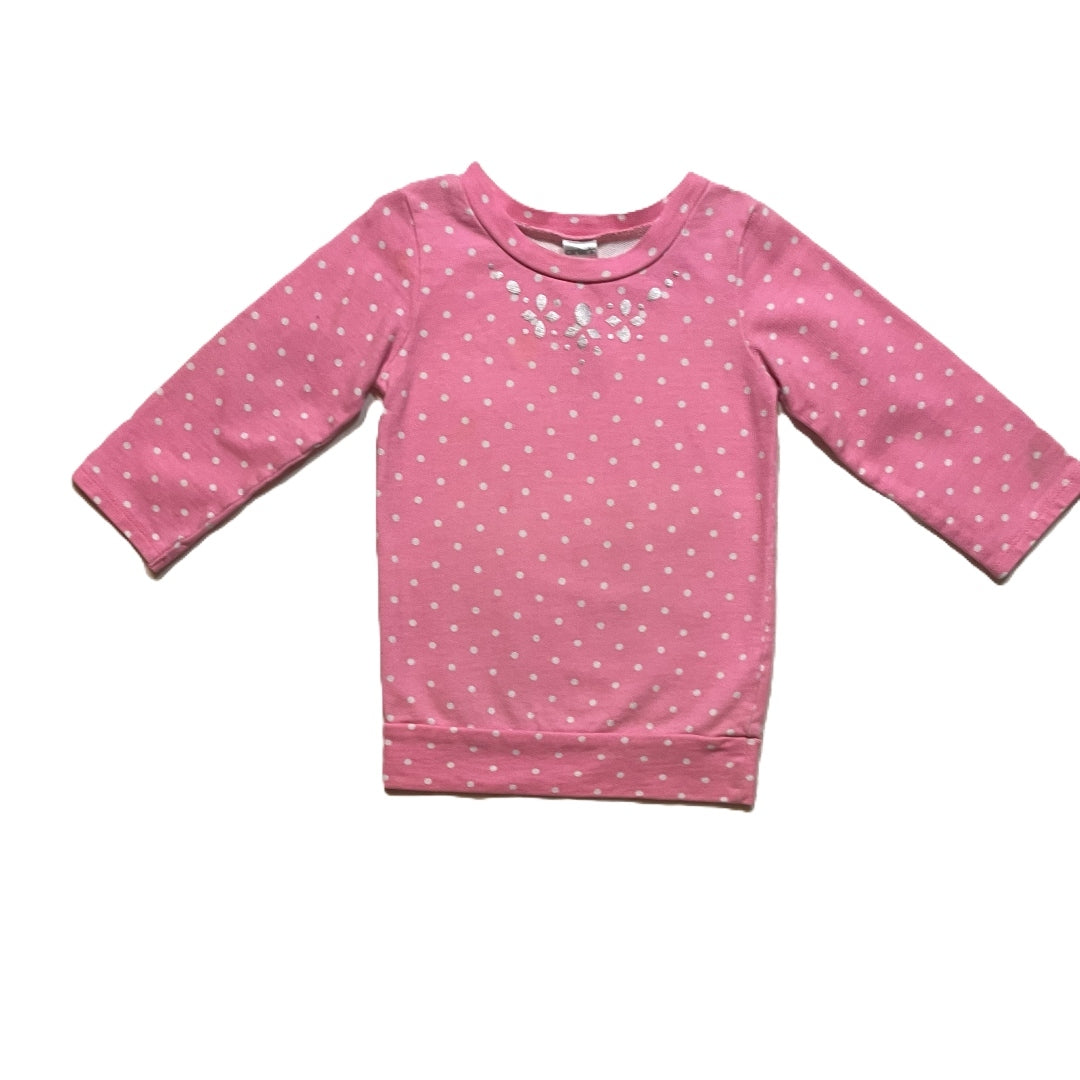 2T Girls Carter's Pink Polka Dot Tunic