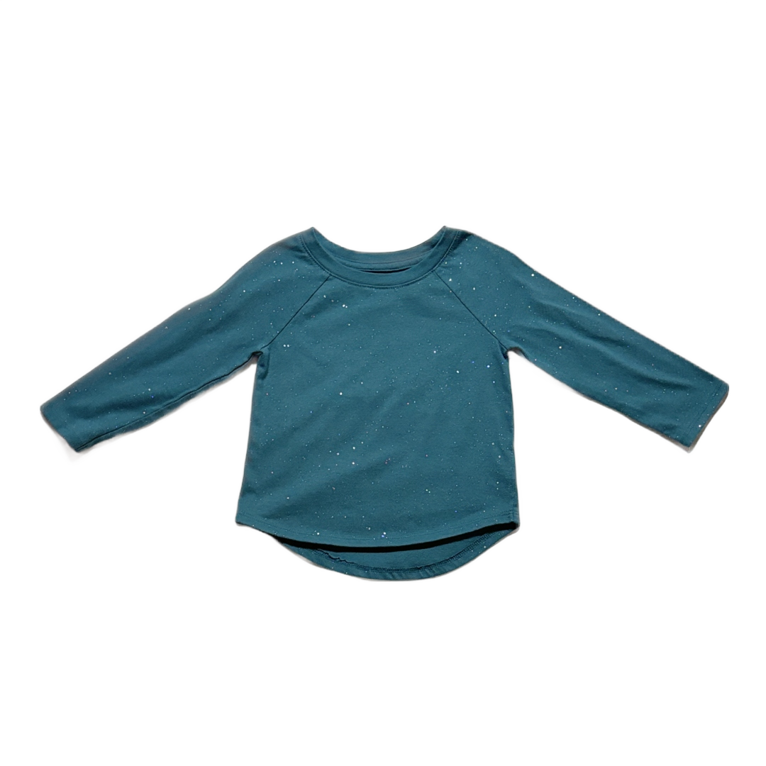 12-18 Girls Cat & Jack Sparkly Long Sleeve Shirt