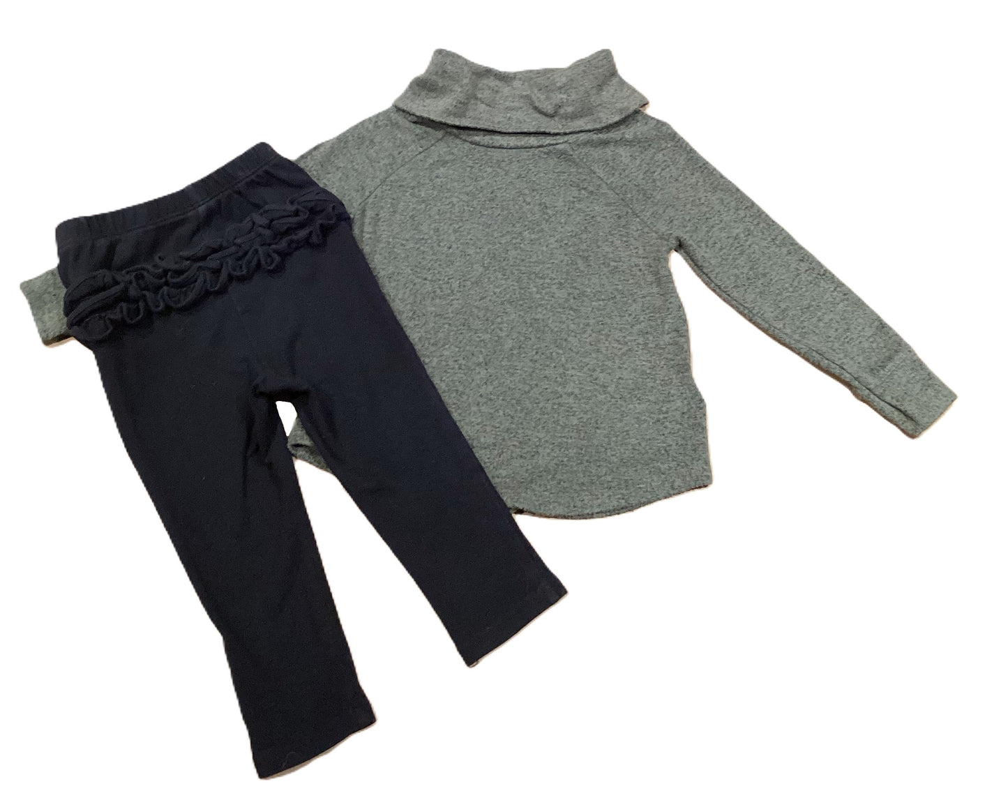 18-24 Girls Old Navy Cowlneck Sweatshirt, Ruffled Leggings