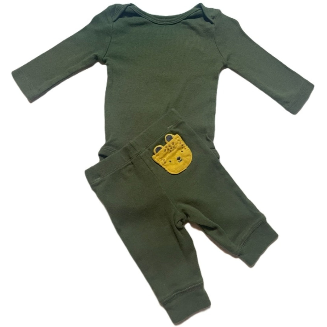 0-3 Boys Carter's Tiger Pocket Matching Outfit