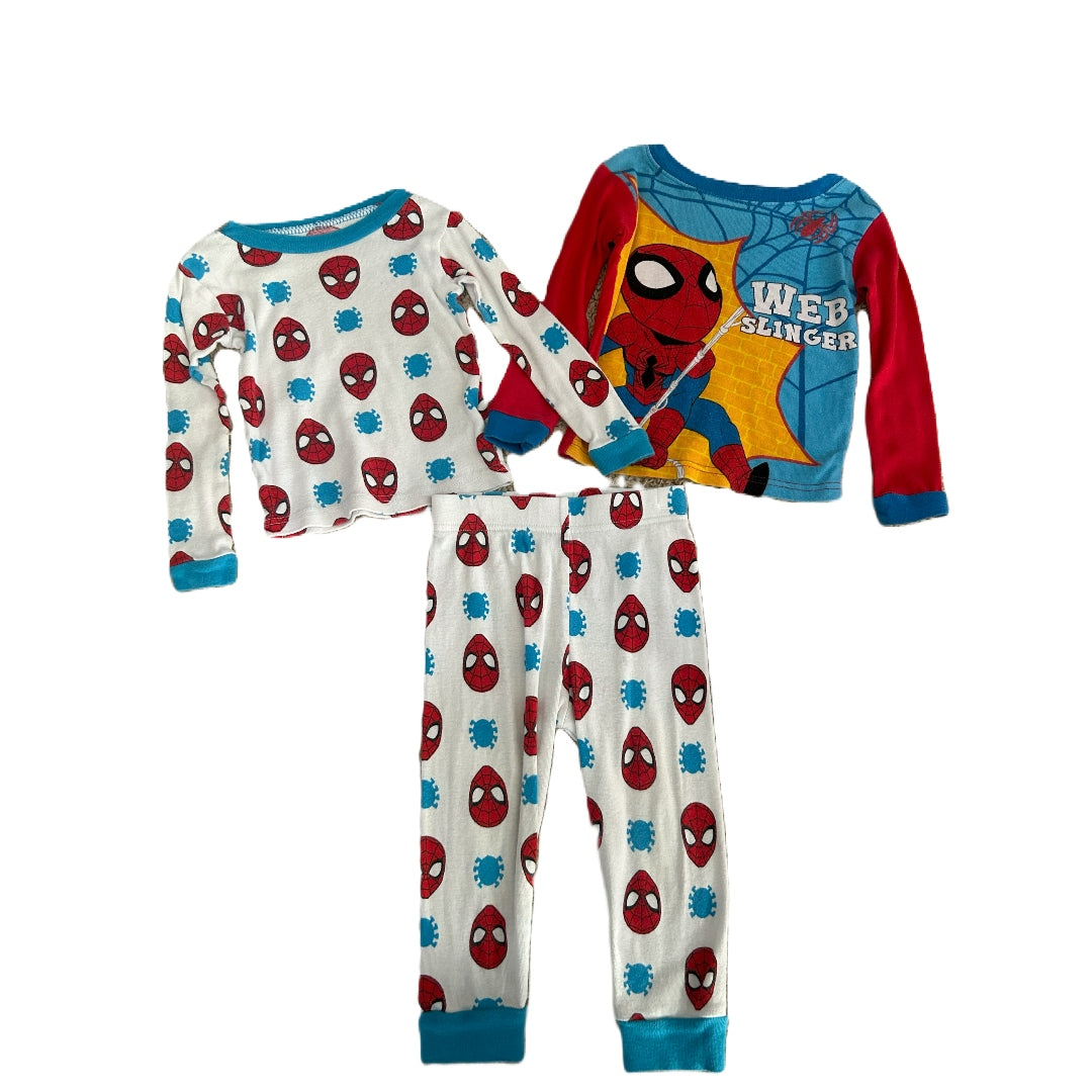 2T Boys Marvel Superhero Adventures 3 Piece Spider Man Pajamas Set