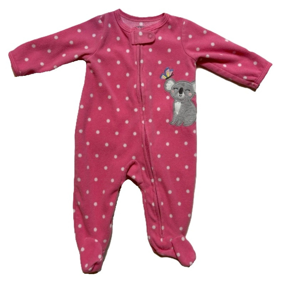 0-3 Girls Carter's Koala Fleece Sleeper