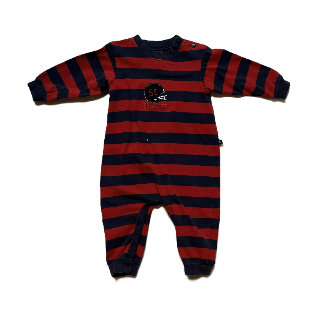 9-12 Boys Osh Kosh Red/Blue Football Helmet One Piece Outfit