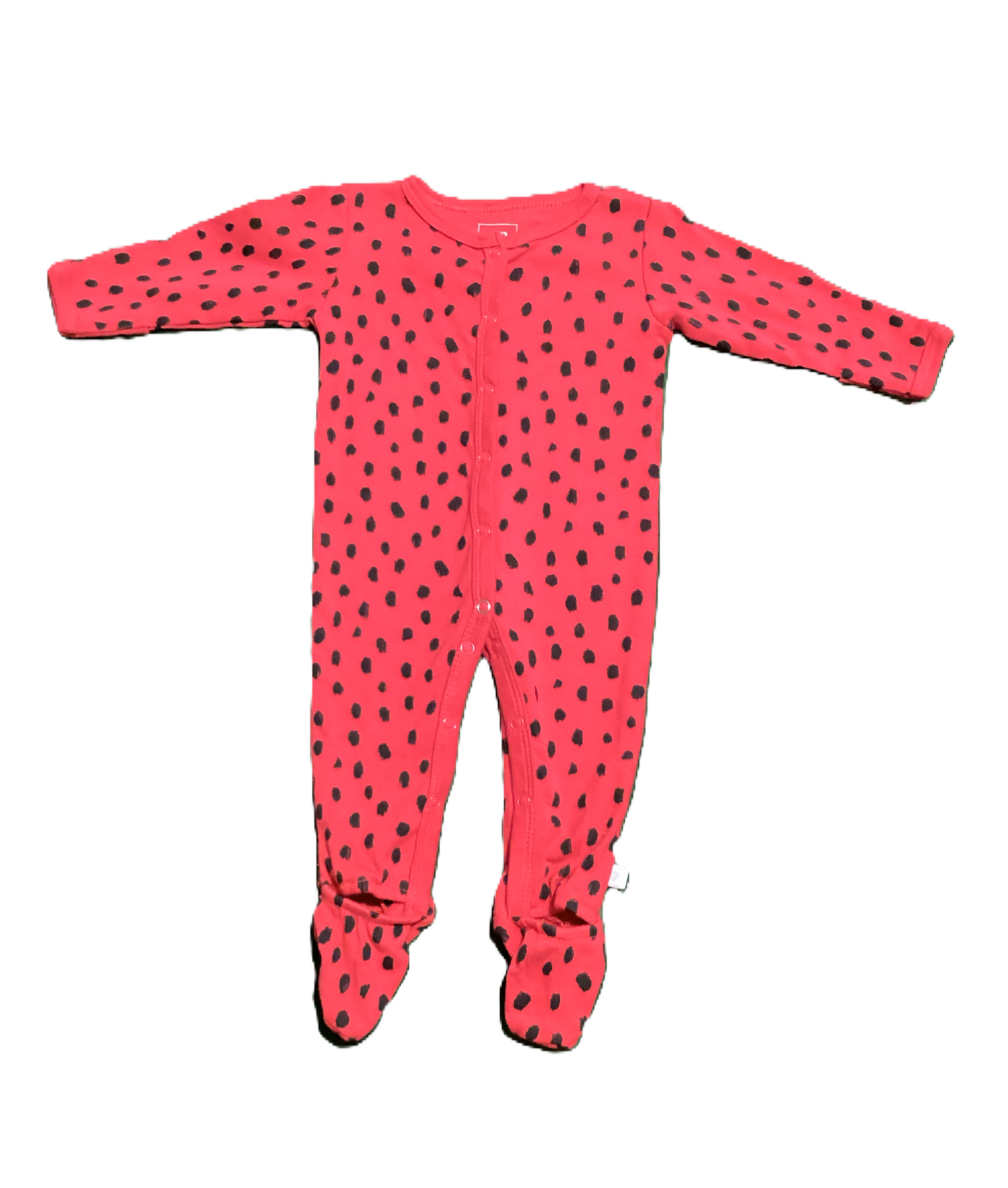 6-9 Girls Rosie Pope Hot Pink/Black Polka Dot Sleeper