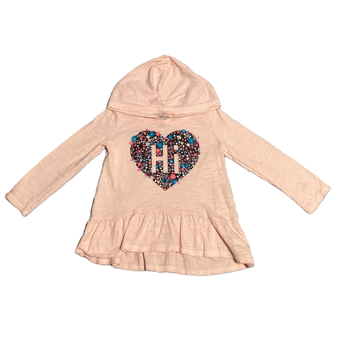 2T Girls Osh Kosh Lightweight Long Sleeve Hoodie
