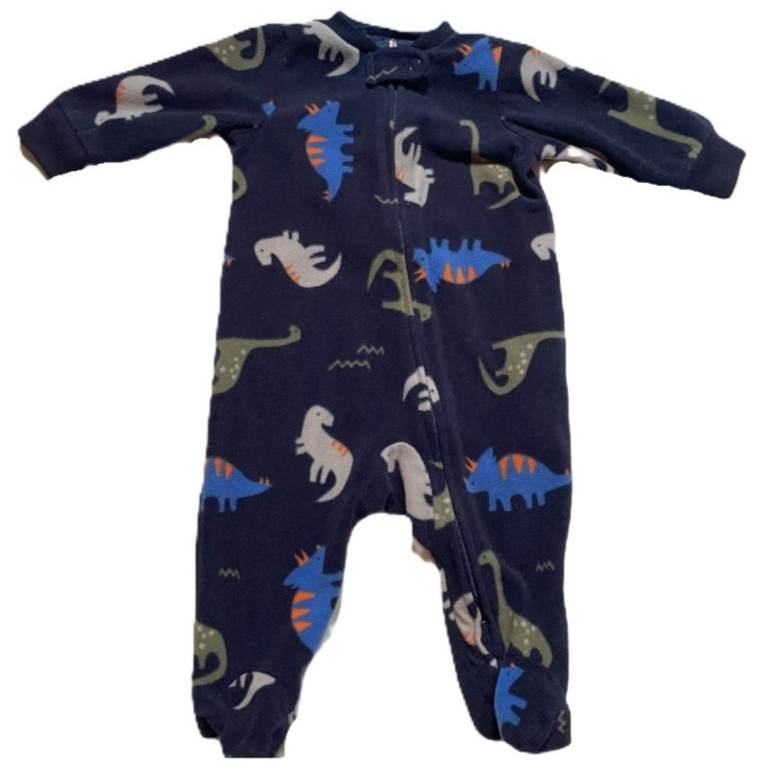 0-3 Boys Simply Joys Dinosaur Fleece Sleeper
