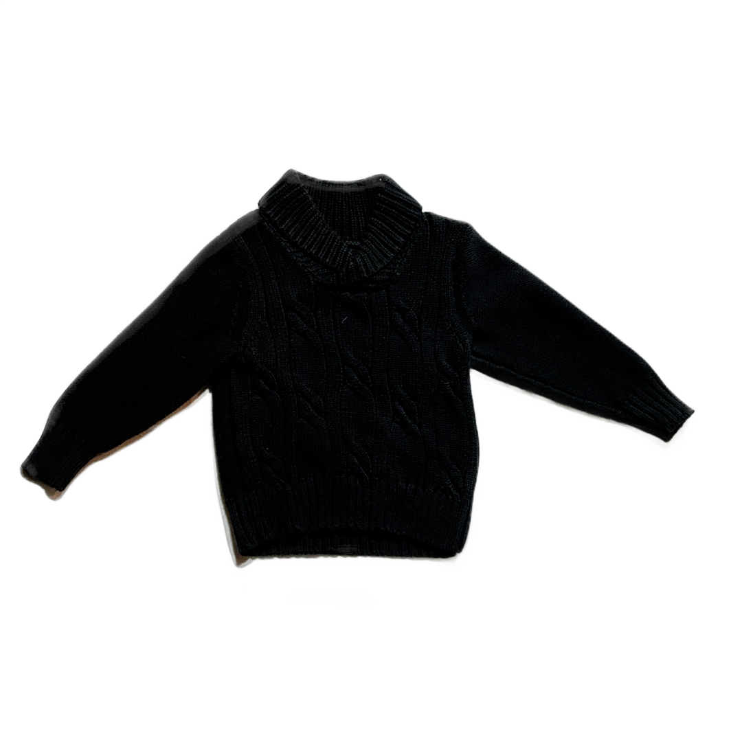 18-24 Boys Old Navy Black Cable Knit Sweater