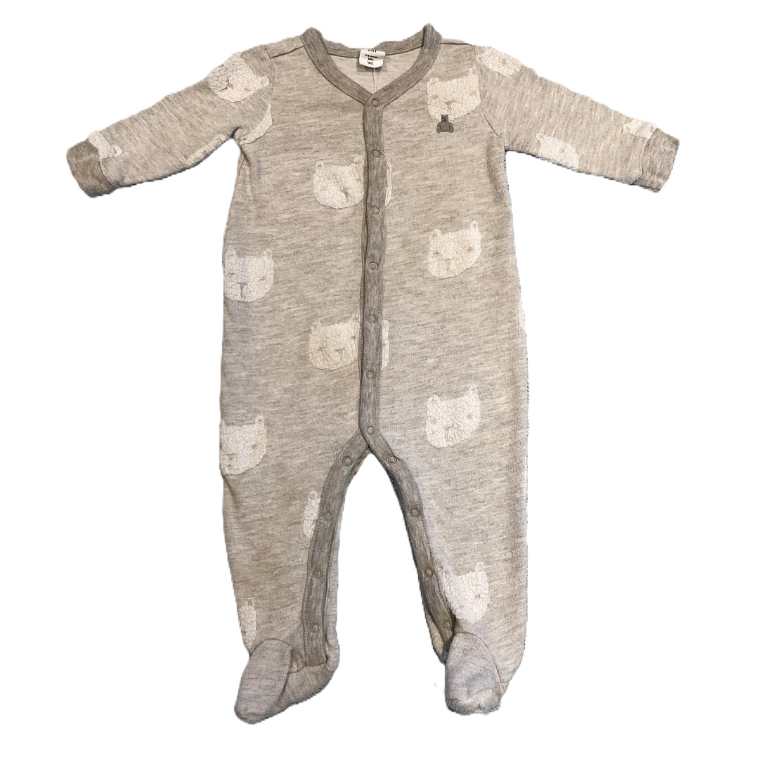 3-6 Boys Baby Gap Fuzzy Bear Face Sleeper