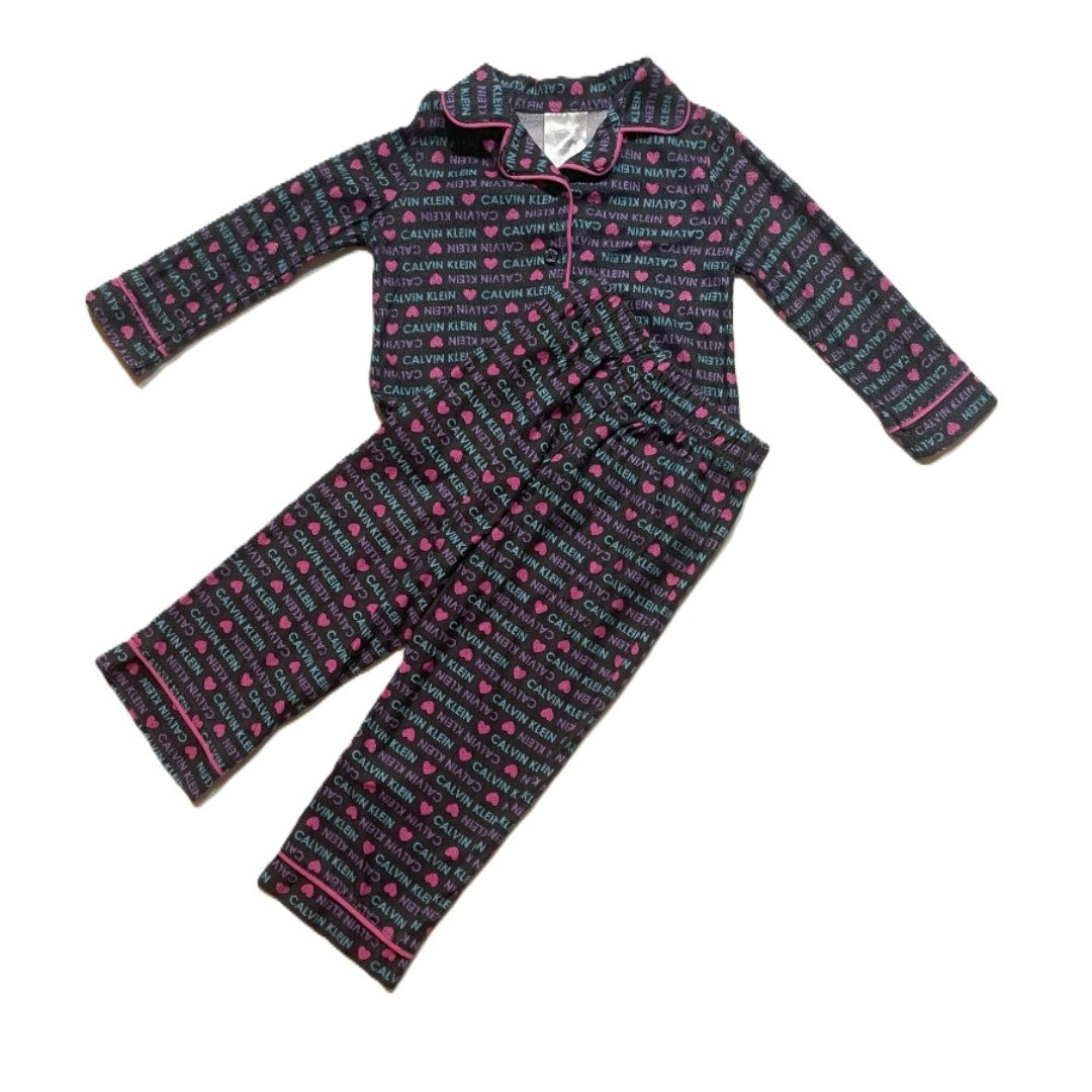 2T Girls Calvin Klein Flannel Pajamas