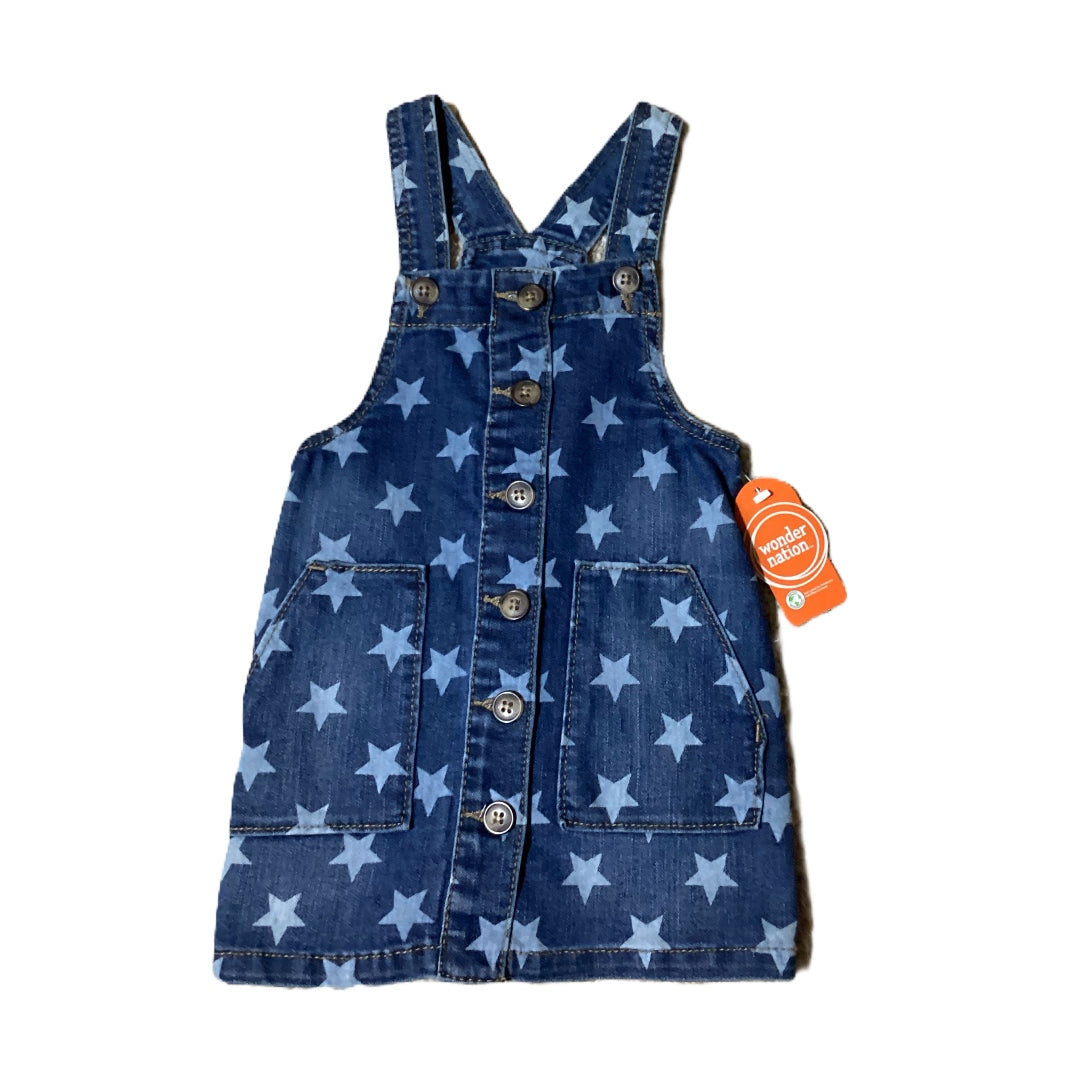 2T Girls Wonder Nation NWT Denim Jumper w/Stars