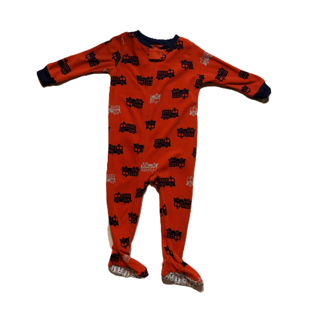 12-18 Boys Carter's Red Truck Fleece Sleeper
