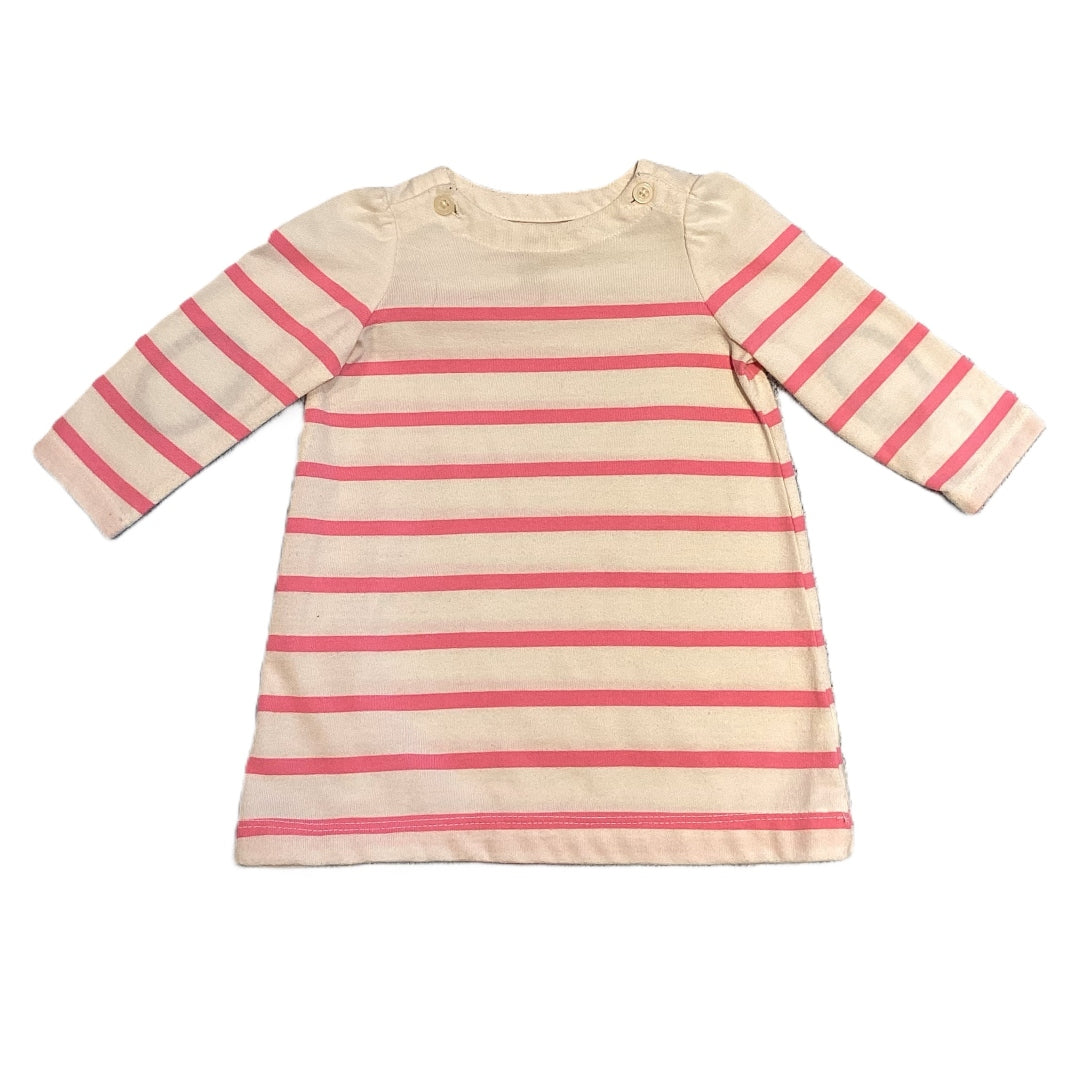 3-6 Girls Baby Gap Ivory/Pink Striped Dress